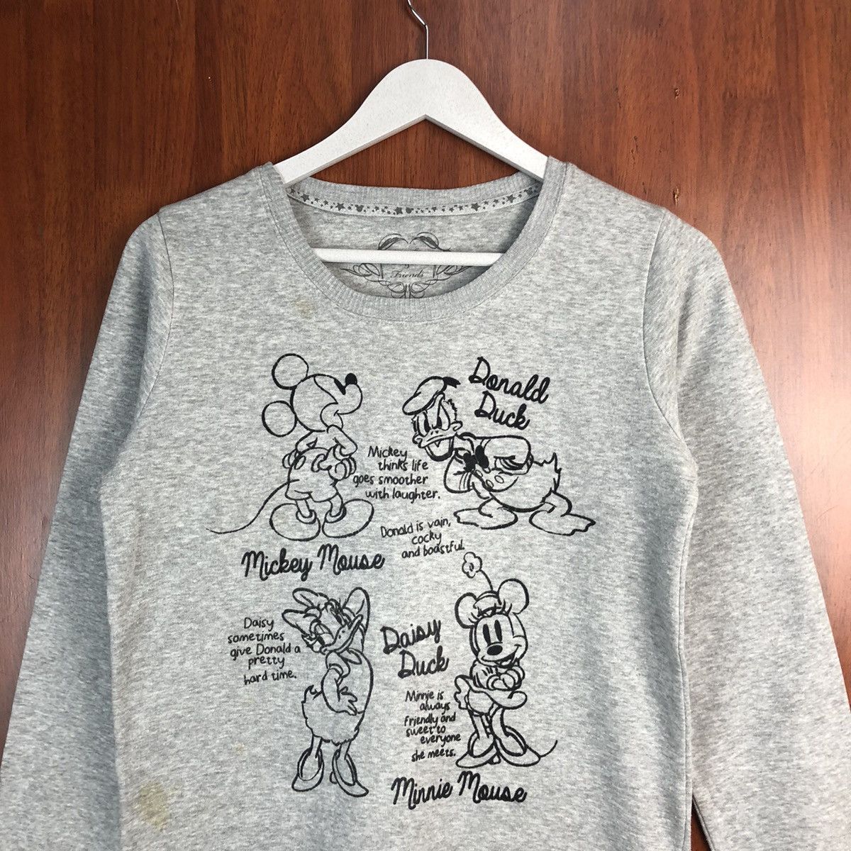 Disney × Mickey Mouse × Vintage Disney vintage Grey Sweatshirt #7552 Size M / US 6-8 / IT 42-44 - 2 Thumbnail