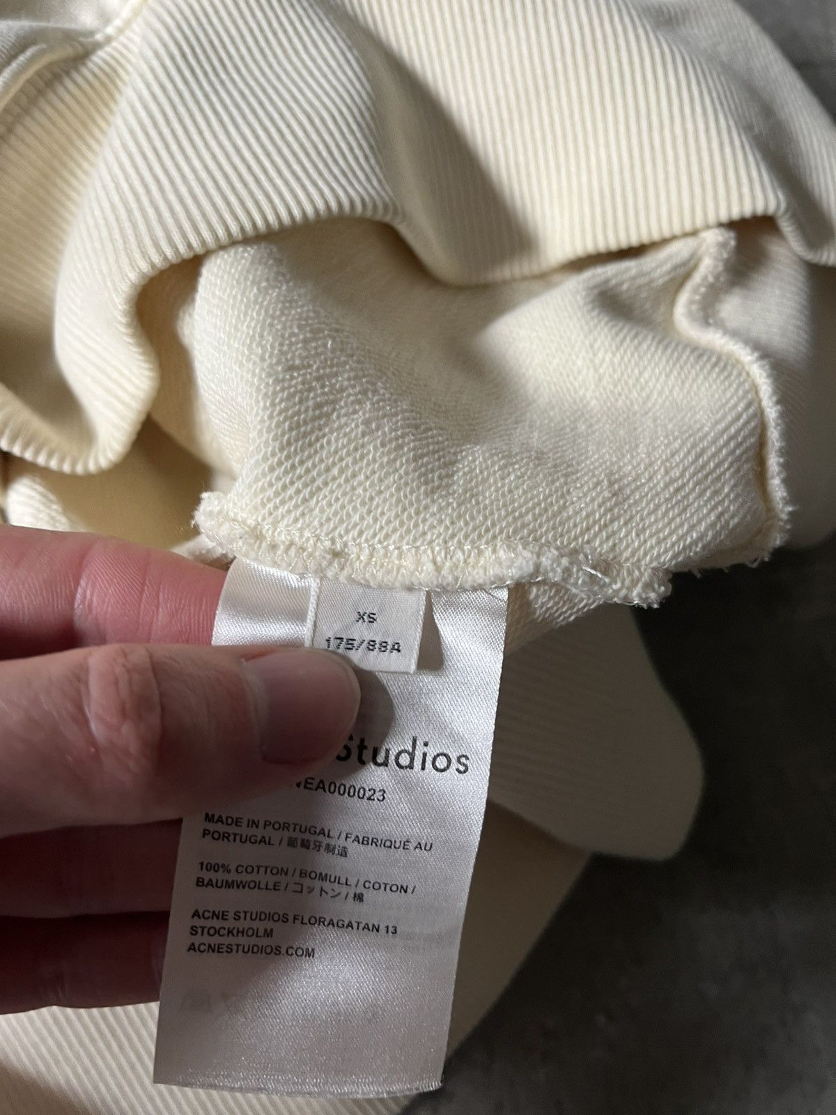 Acne Studios Acne Studios cream red striped hoodie basic Size US XS / EU 42 / 0 - 16 Thumbnail