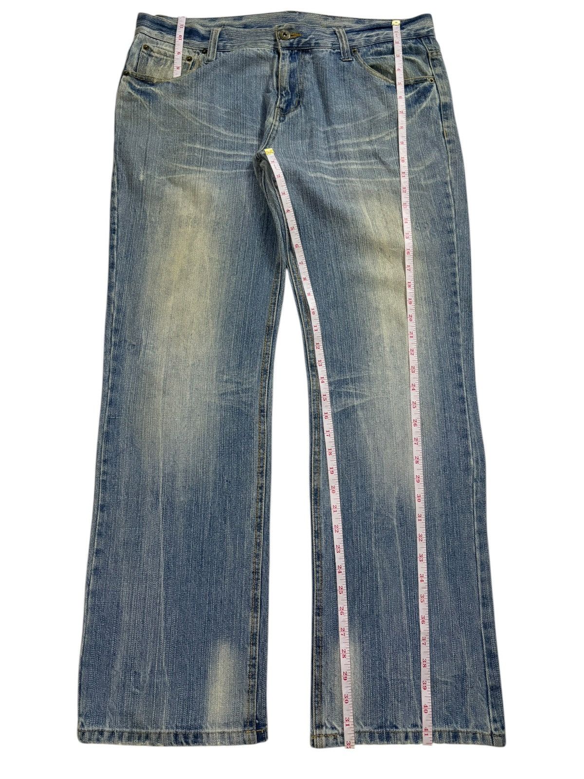 Japanese Brand Vintage Japanese Brand Rusty Acid Wash Baggy Jeans Size US 37 - 13 Thumbnail