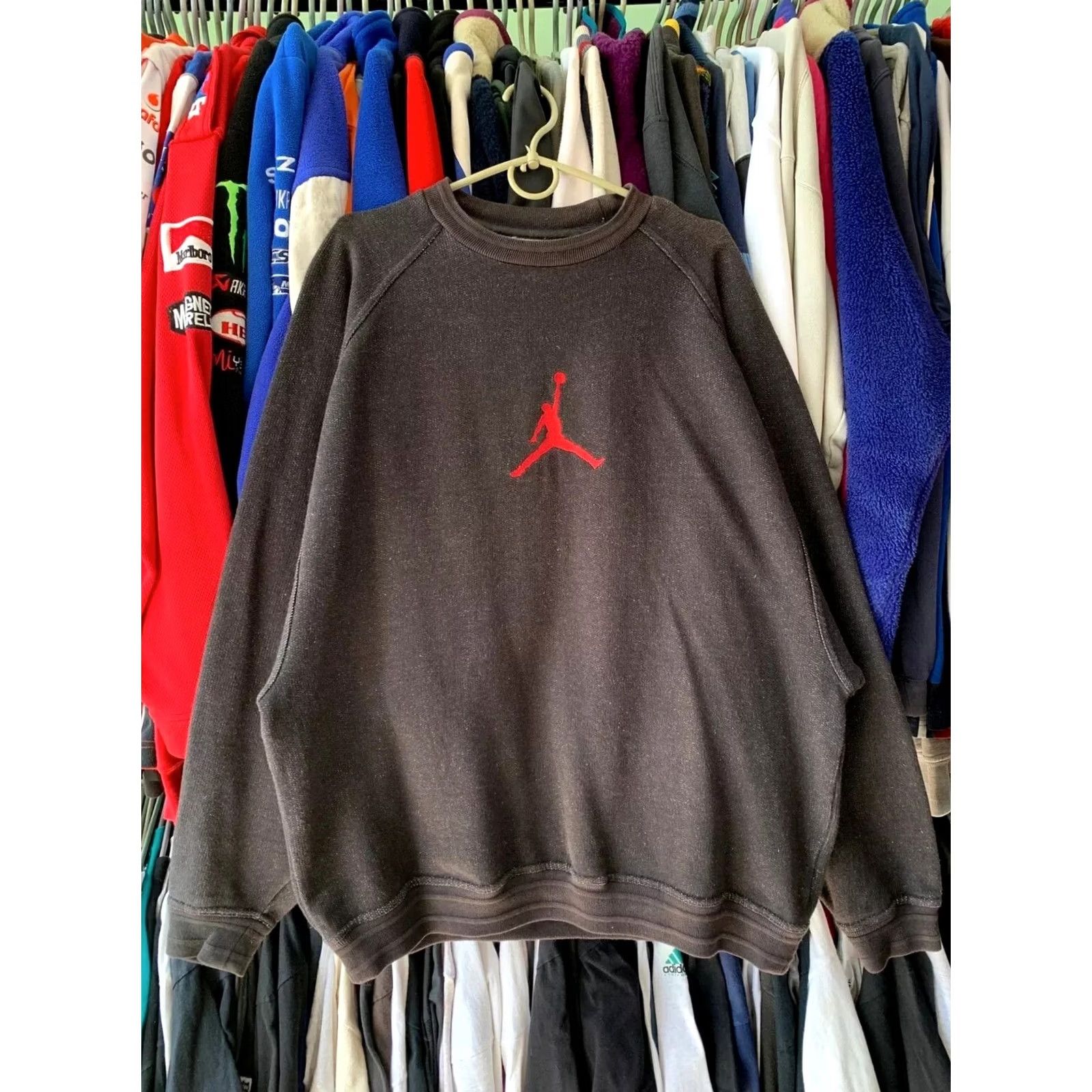 Jordan Brand VINTAGE NIKE AIR JORDAN JUMPMAN BLACK SWEATSHIRT MEN L Size US L / EU 52-54 / 3 - 2 Thumbnail