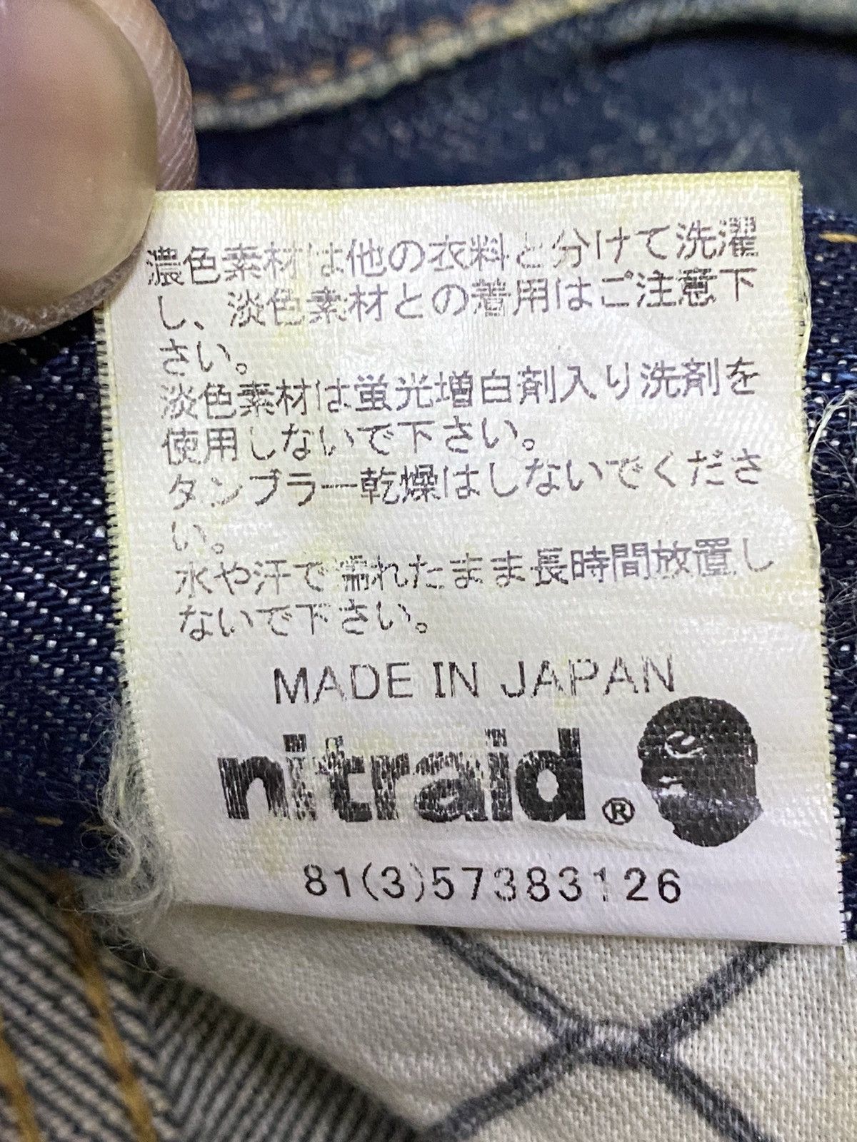 Nitraid Vintage Nitraid Underground Black Denim Selvedge Jeans Size US 37 - 17 Thumbnail
