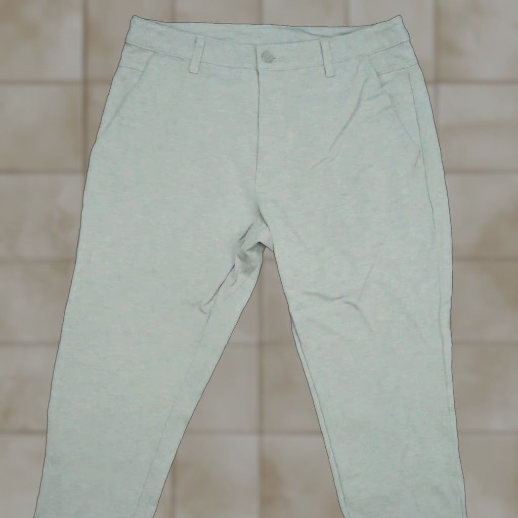 Vintage BYLT Pants Mens 34x28 Gray Everyday Joger Chino Stretch Zip Pocket Size US 34 / EU 50 - 1 Thumbnail