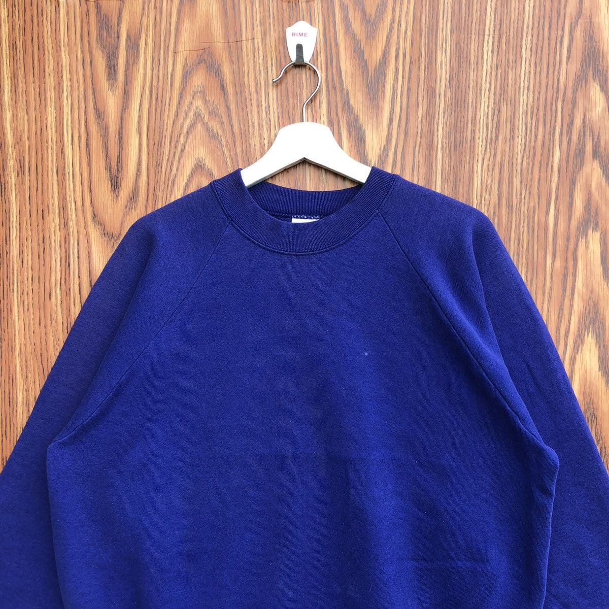 Fruit Of The Loom Vintage 90s Plain Sweatshirt Crewneck Pullover Size L / US 10 / IT 46 - 2 Thumbnail