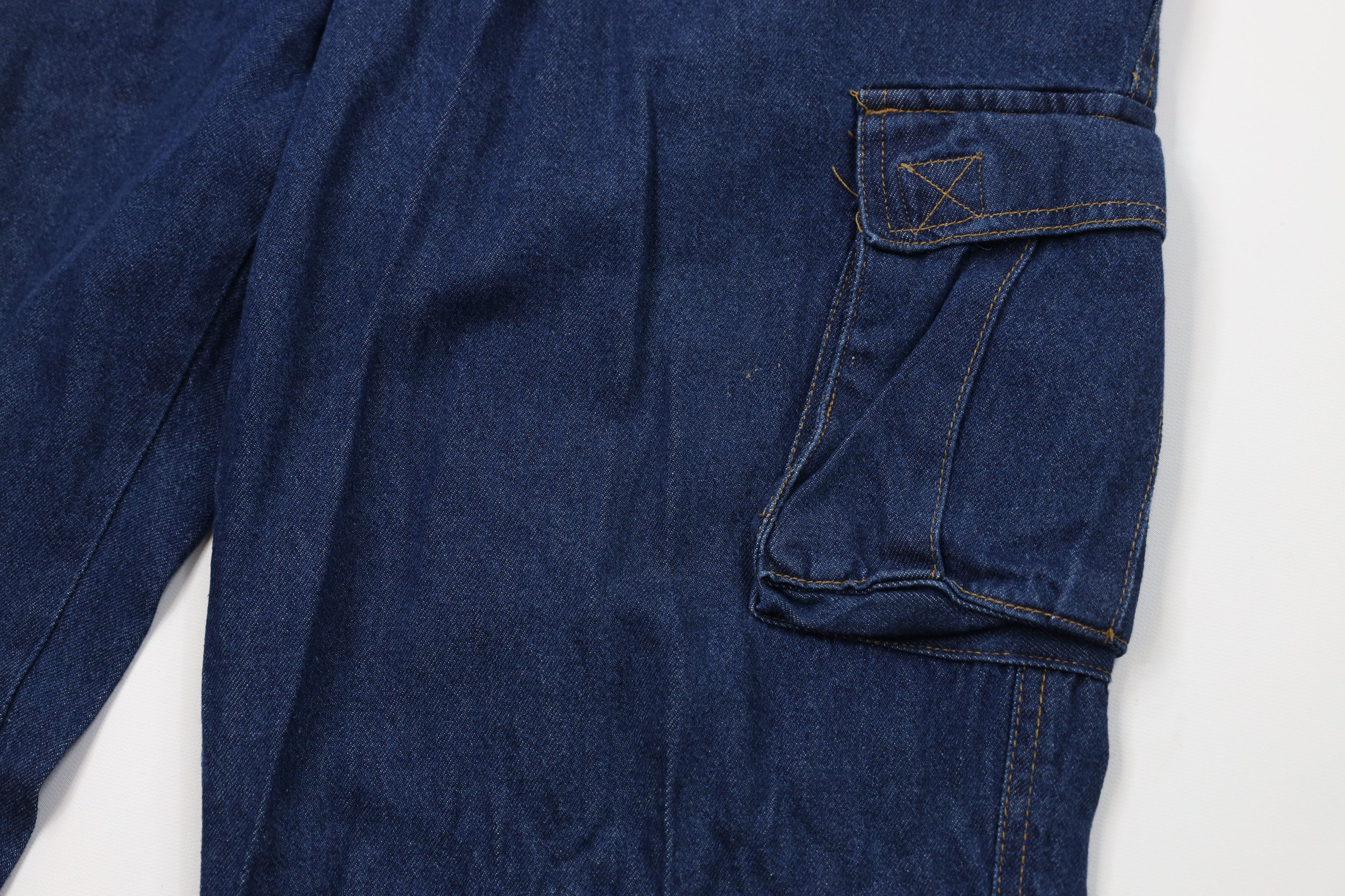 Vintage Vintage 90s Y2K Streetwear Baggy Wide Leg Cargo Denim Jeans Size US 38 / EU 54 - 5 Thumbnail