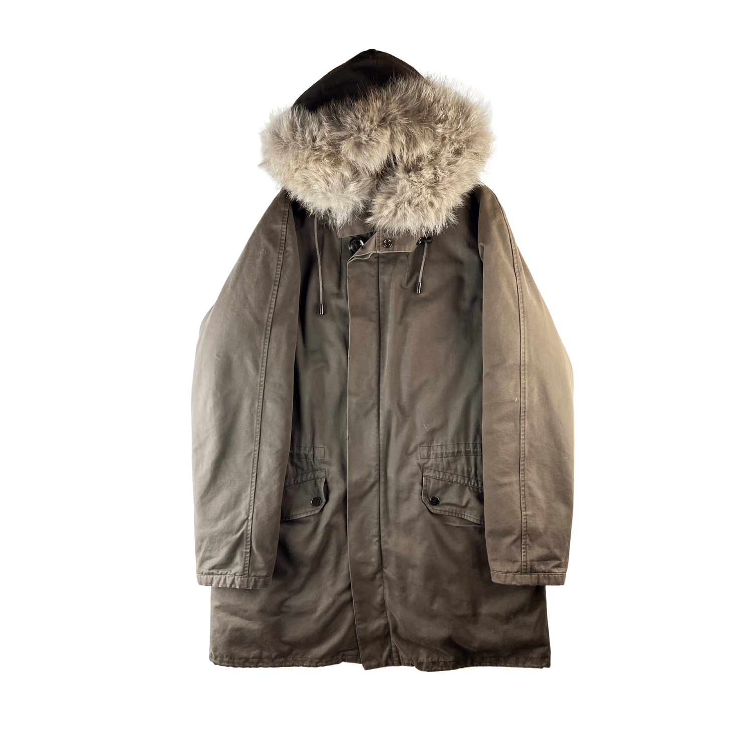 Yves Salomon Yves Salomon Green Fur Parka Jacket Size US M / EU 48-50 / 2 - 2 Thumbnail