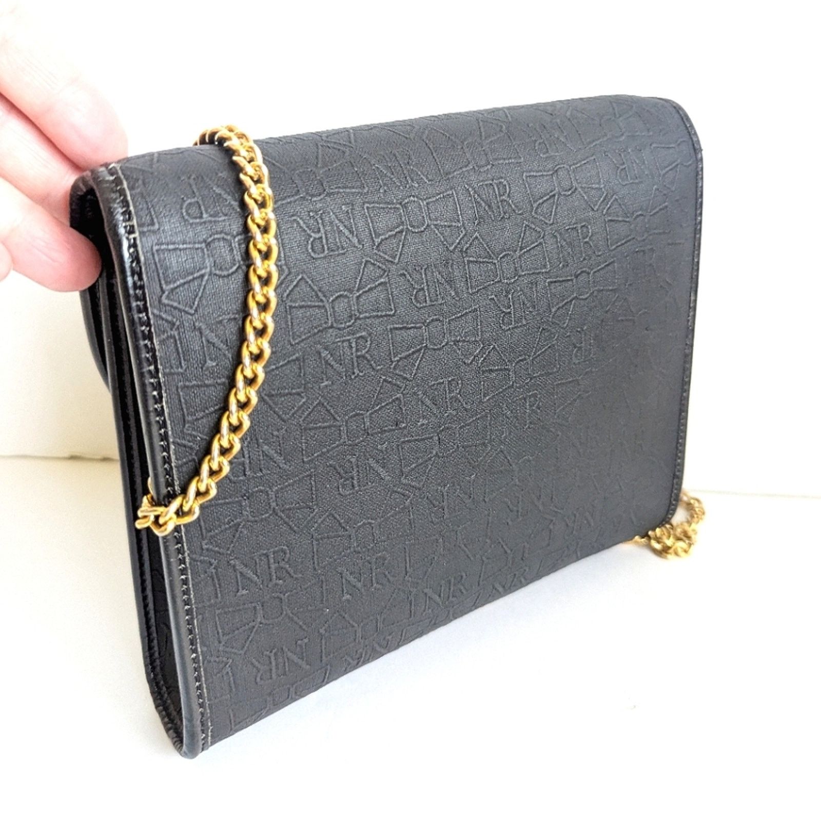 Nina Ricci Nina Ricci Front Flap 90's Vintage Chain Shoulder Bag Size ONE SIZE - 9 Thumbnail