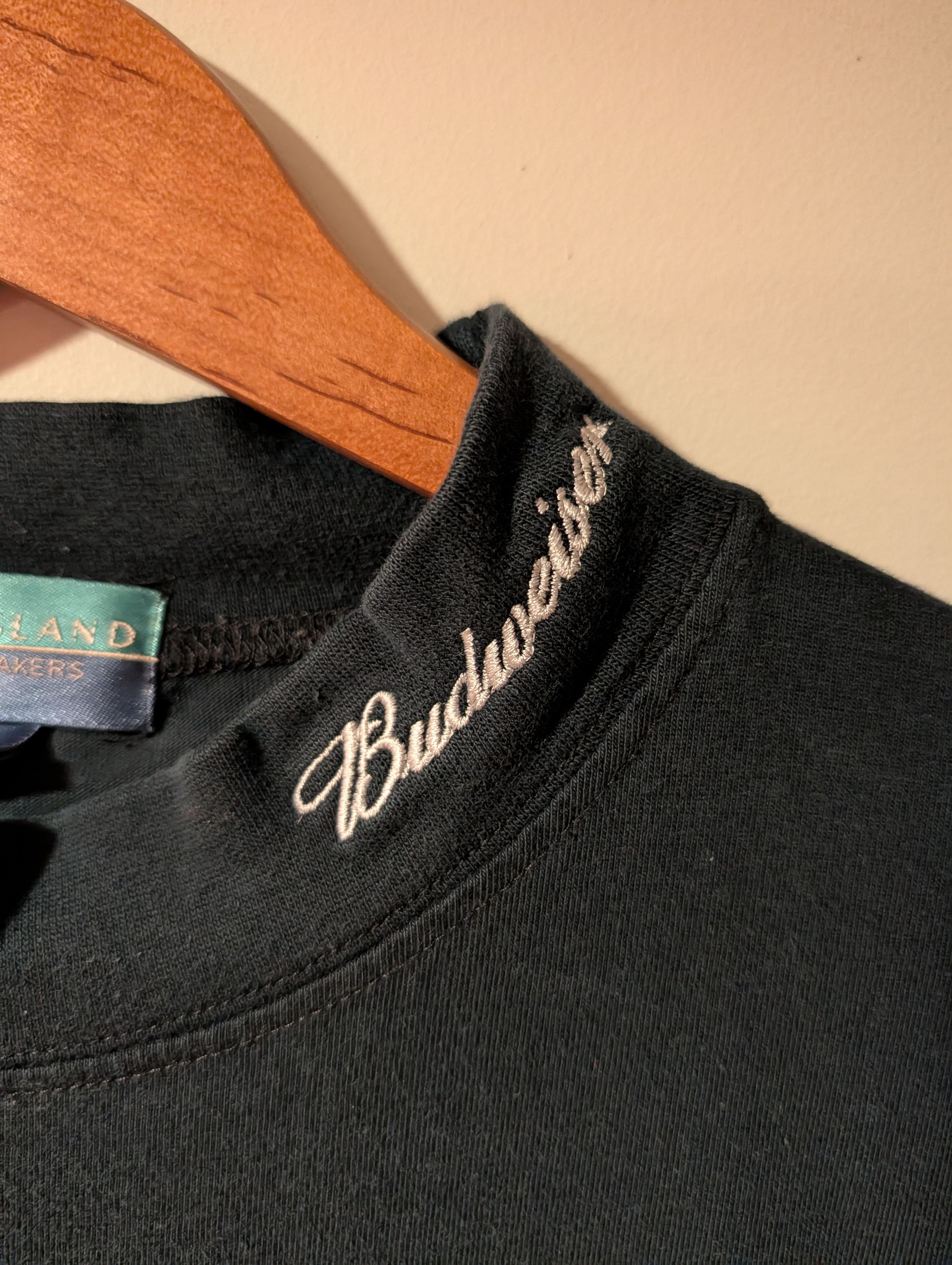 Budweiser Vtg Budweiser Mock Neck Long Sleeve Shirt XL Pine Island USA Size US XL / EU 56 / 4 - 2 Thumbnail