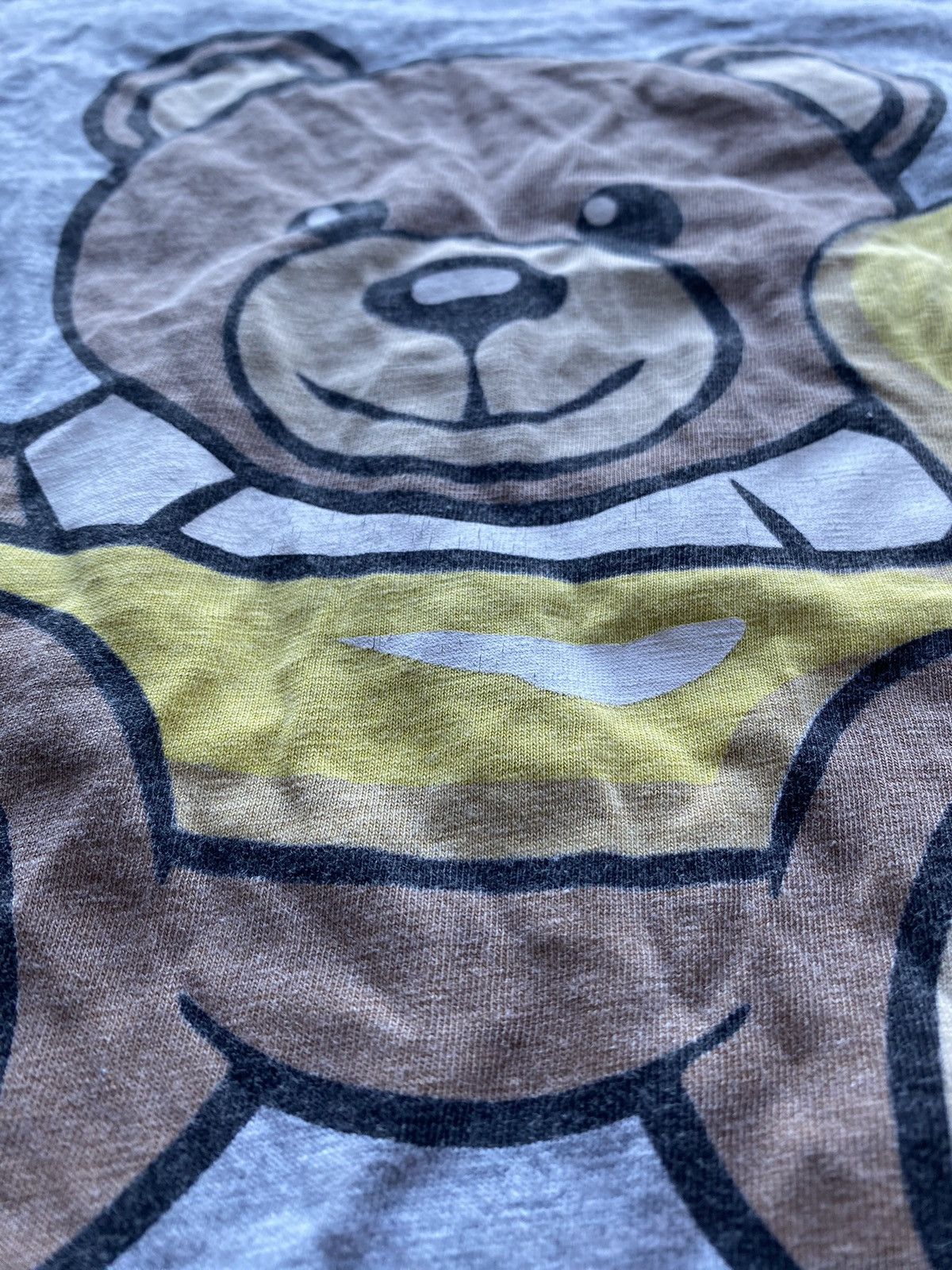Moschino × Vintage 90s Love Moschino Bear Swim Gray Womens Sexy T Shirt Top M Size M / US 6-8 / IT 42-44 - 7 Thumbnail