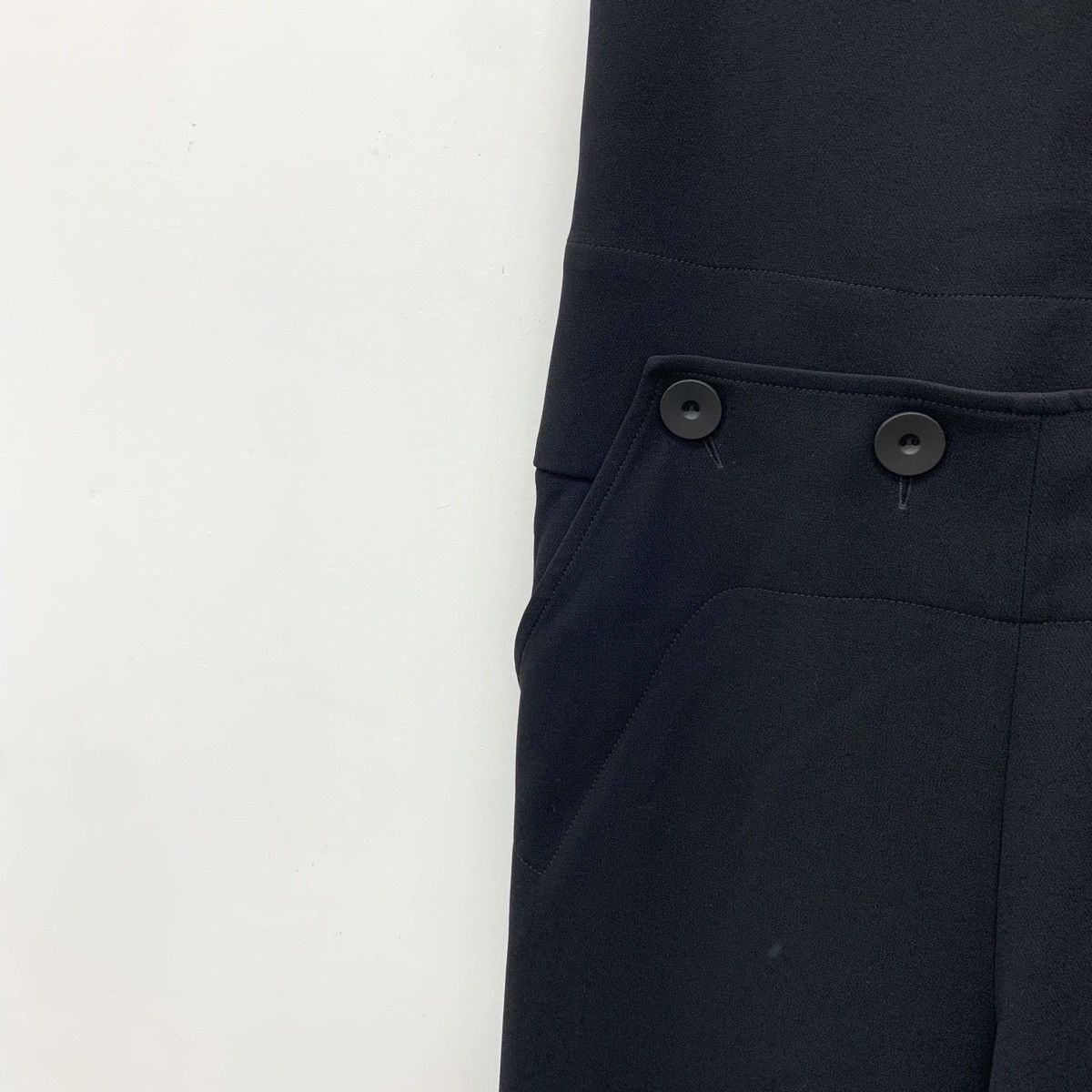 Max Mara MaxMara Black Button Decorated Cami Jumpsuit K26WX Size 26" / US 2 / IT 38 - 4 Thumbnail