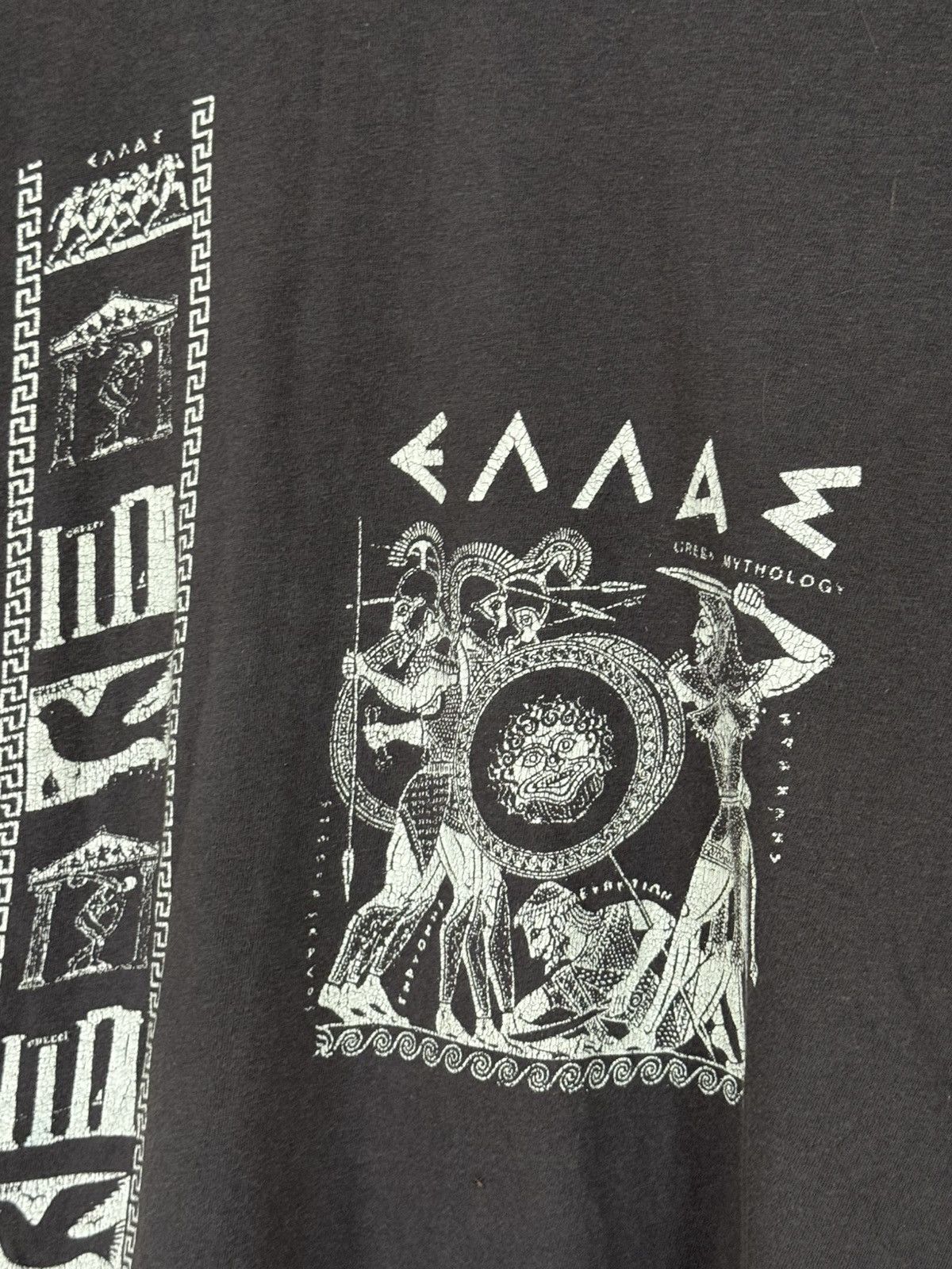 Vintage RARE Vintage Greek Ancient Greece God Roman Logo Tee Size US S / EU 44-46 / 1 - 2 Thumbnail