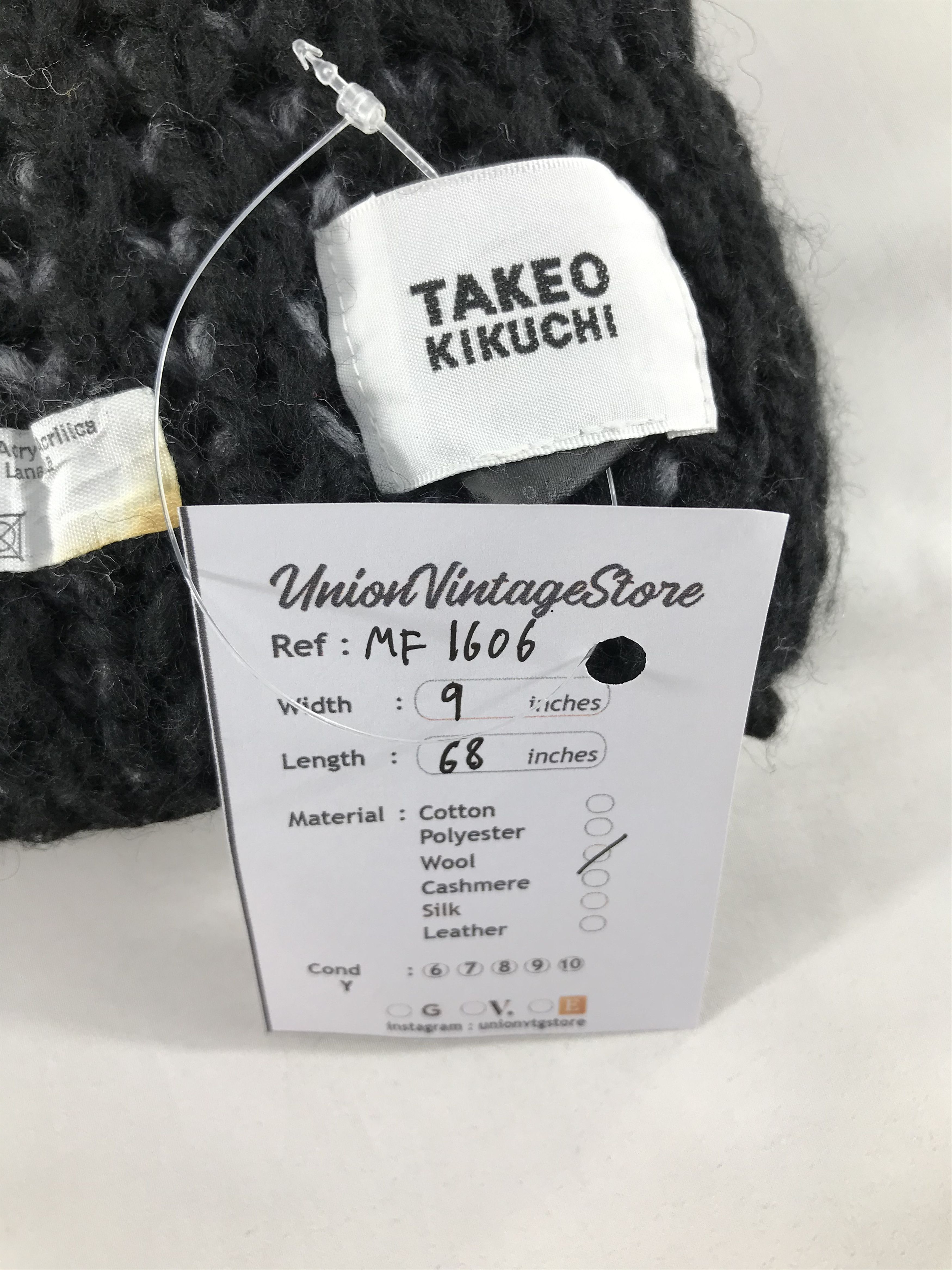 Takeo Kikuchi Vintage Takeo Kikuchi Scarf/Muffler/Neckwear MF1606 Size ONE SIZE - 4 Thumbnail
