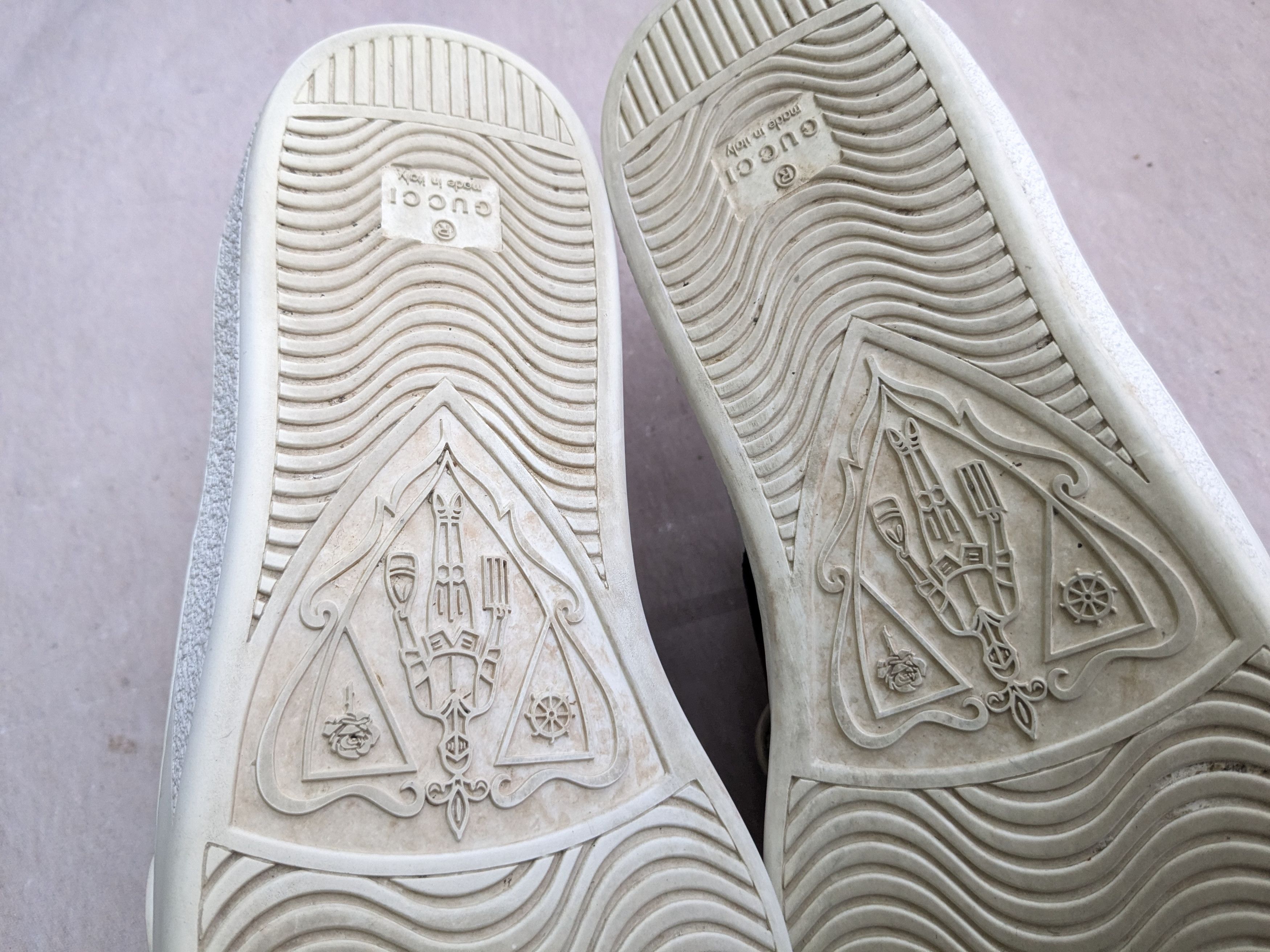Gucci Gucci Ace Sneakers Cat 9 Logo Low Tops 477107 Size US 9 / EU 42 - 17 Thumbnail