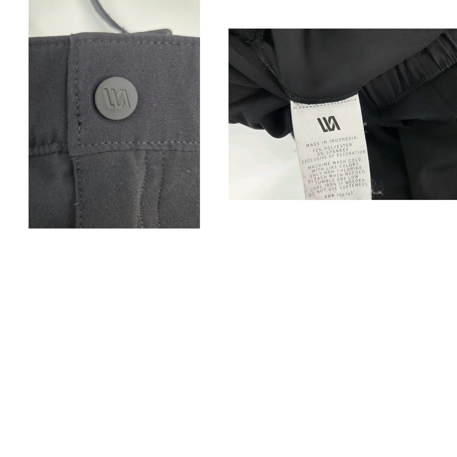 Vintage VRST Mens Active/Casual Black Shorts Snap Drawstring Pockets XL Size US 36 / EU 52 - 8 Thumbnail