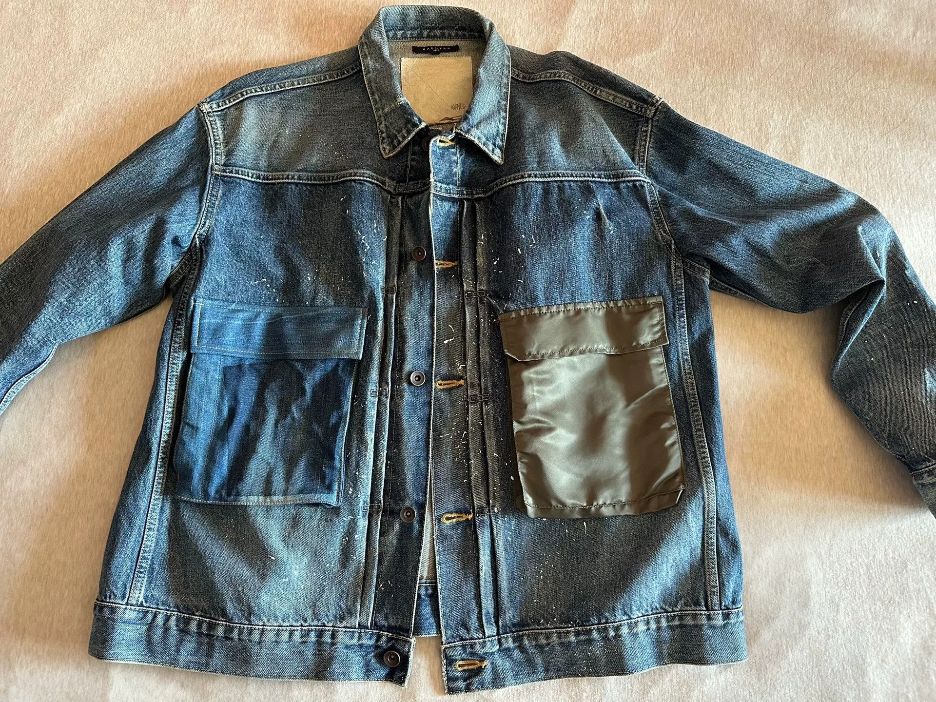 Madness Madness Silk Pocket Denim Jacket Size US L / EU 52-54 / 3 - 1 Thumbnail