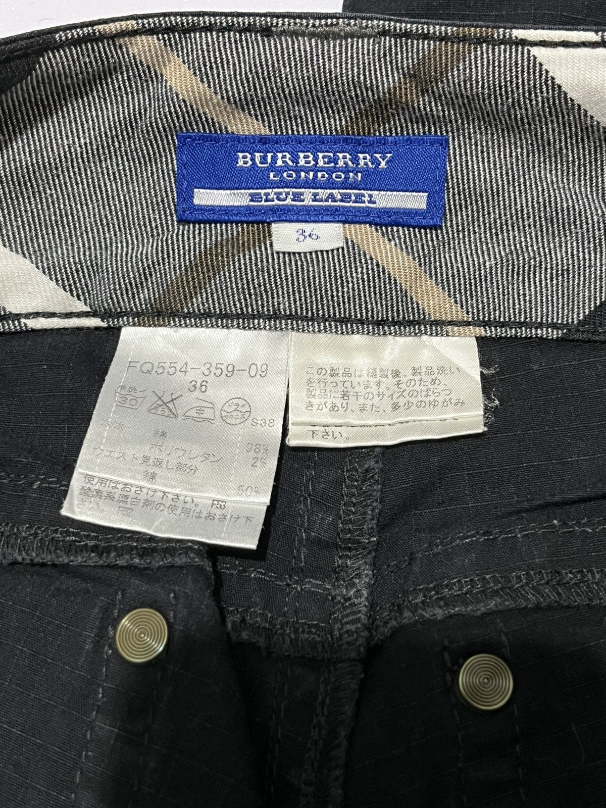 Burberry × Japanese Brand Burberry London ripstop black Size 25" / US 0 / IT 36 - 6 Thumbnail