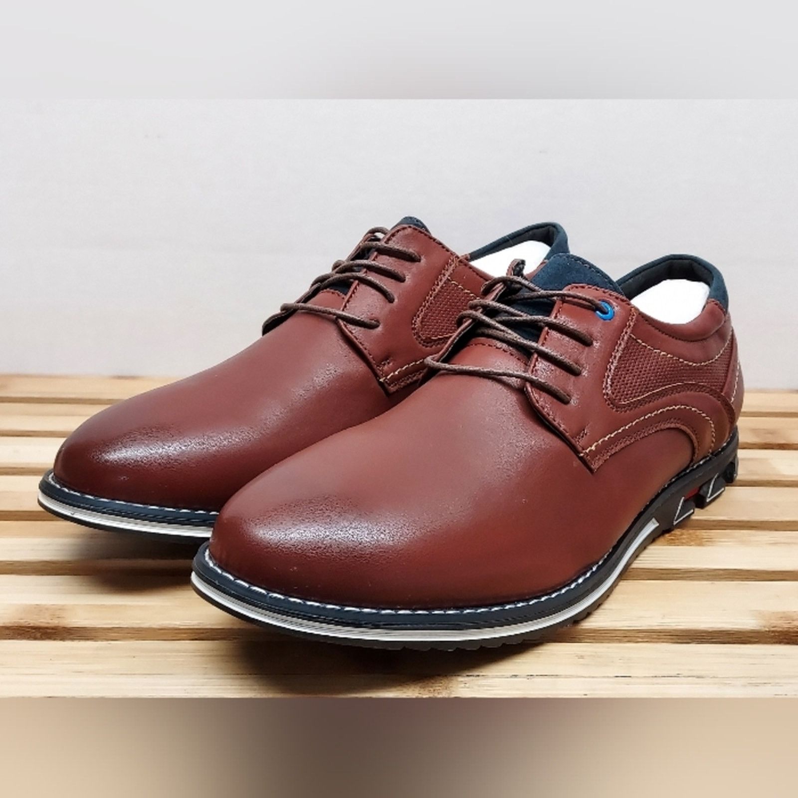 Other Gatsby Mens Brown Oxford Casual Dress Shoes Size 11 Size US 11 / EU 44 - 1 Thumbnail