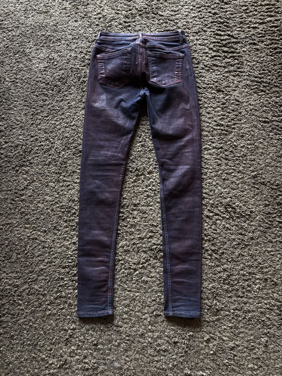 Rick Owens Drkshdw AW19 Rick Owens Drkshdw “Larry” Cherry Wax Detroit Cut Jeans Size US 28 / EU 44 - 7 Thumbnail