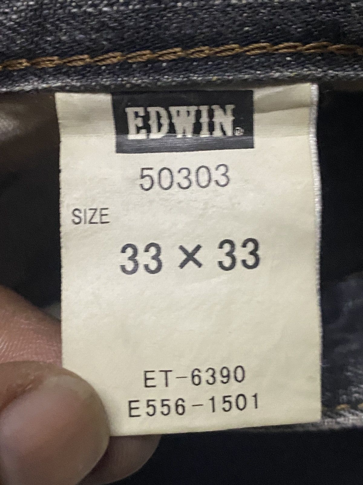 Edwin Vintage Edwin 503 Black Denim Tears Distressed Loose Jeans Size US 32 / EU 48 - 16 Thumbnail