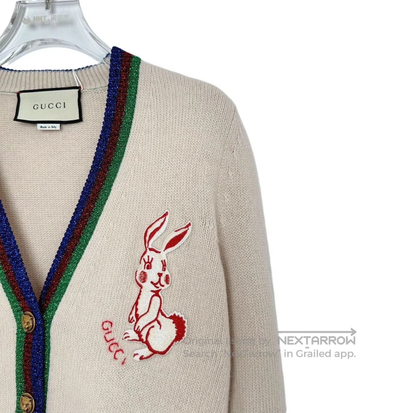 Gucci Guicci Color Blocked Striped Edge Wool V-neck Single-breas Size XS / US 0-2 / IT 36-38 - 3 Thumbnail