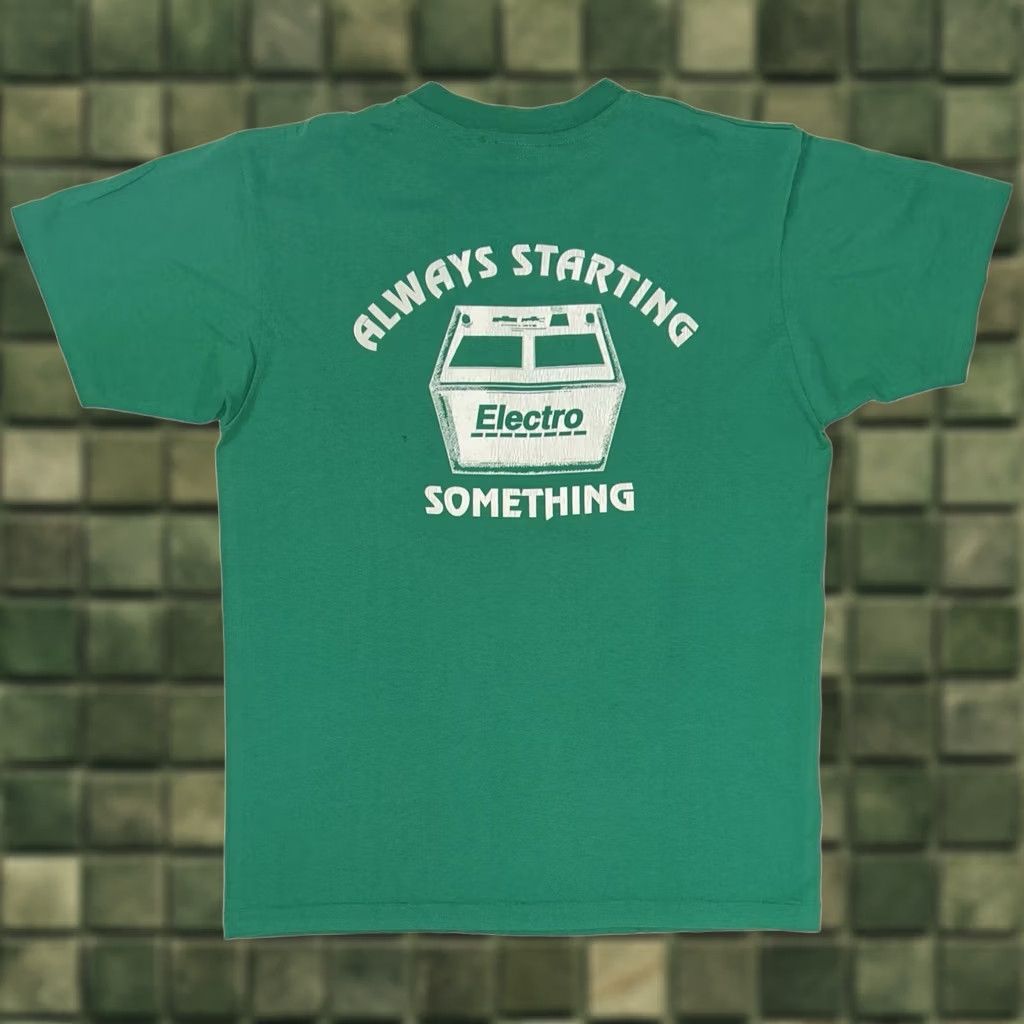 Vintage VINTAGE Electro Always Starting Something Promo Tee Green Large Men Size US L / EU 52-54 / 3 - 1 Thumbnail