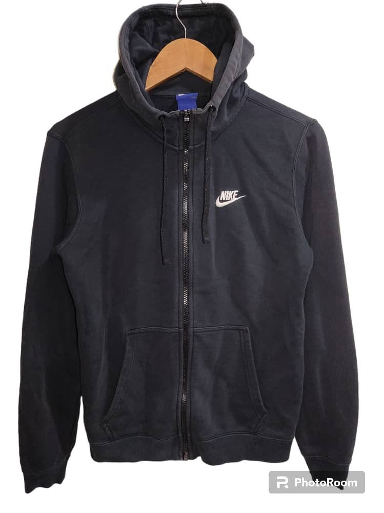 image of Nike Zipper Up Hoodie in Black, Men's (Size Medium)
