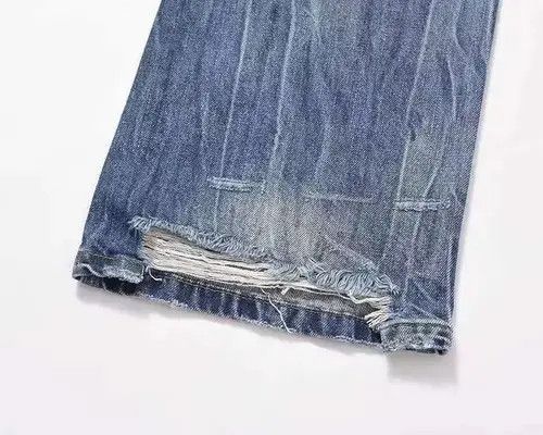 Designer × Japanese Brand × Jean washed faded ripped damaged jeans Size US 32 / EU 48 - 3 Thumbnail