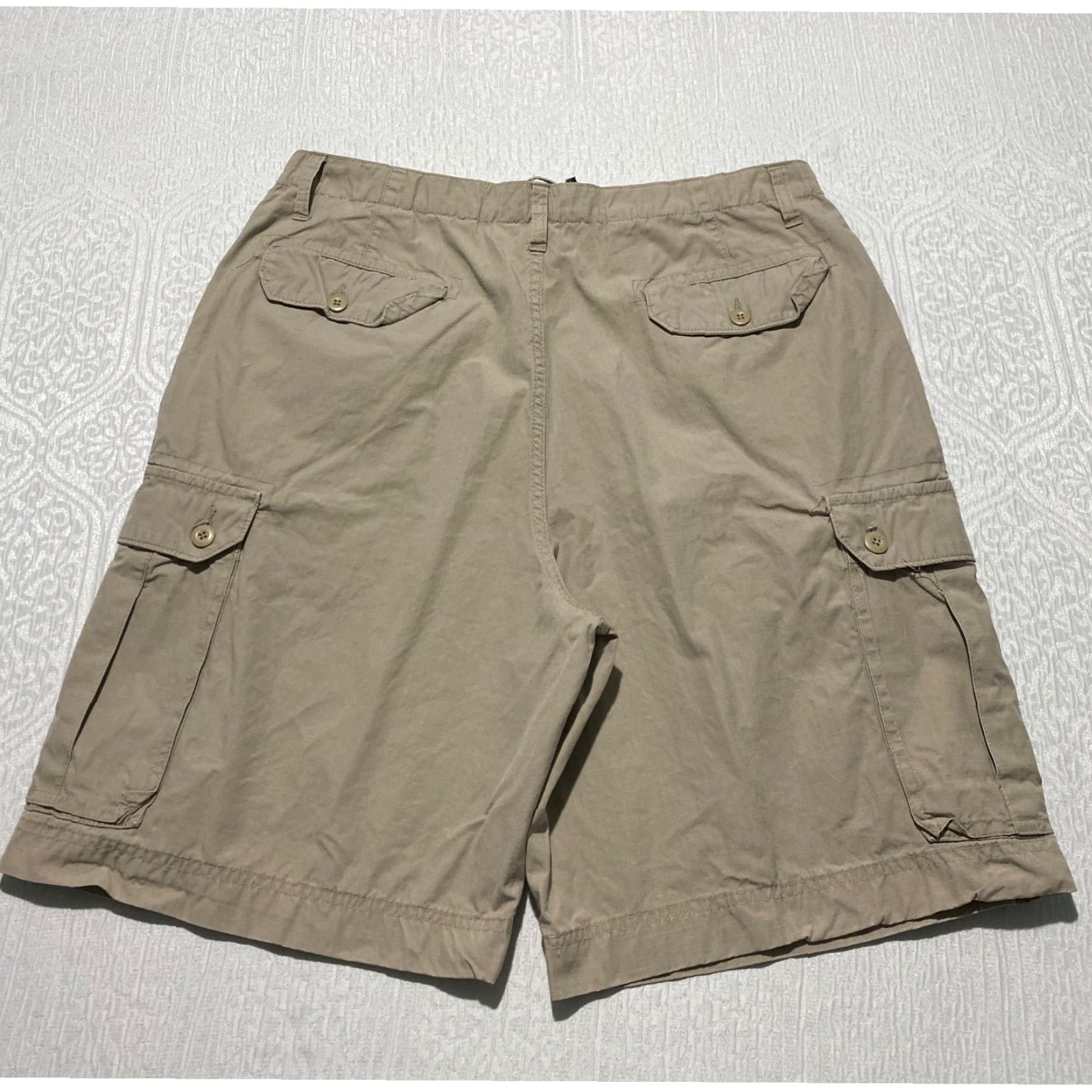 Club Room Club Room Mens Cargo Shorts Khaki Tan Size 36 Ripstop 100% Cotton Utility Casual Size US 36 / EU 52 - 2 Thumbnail