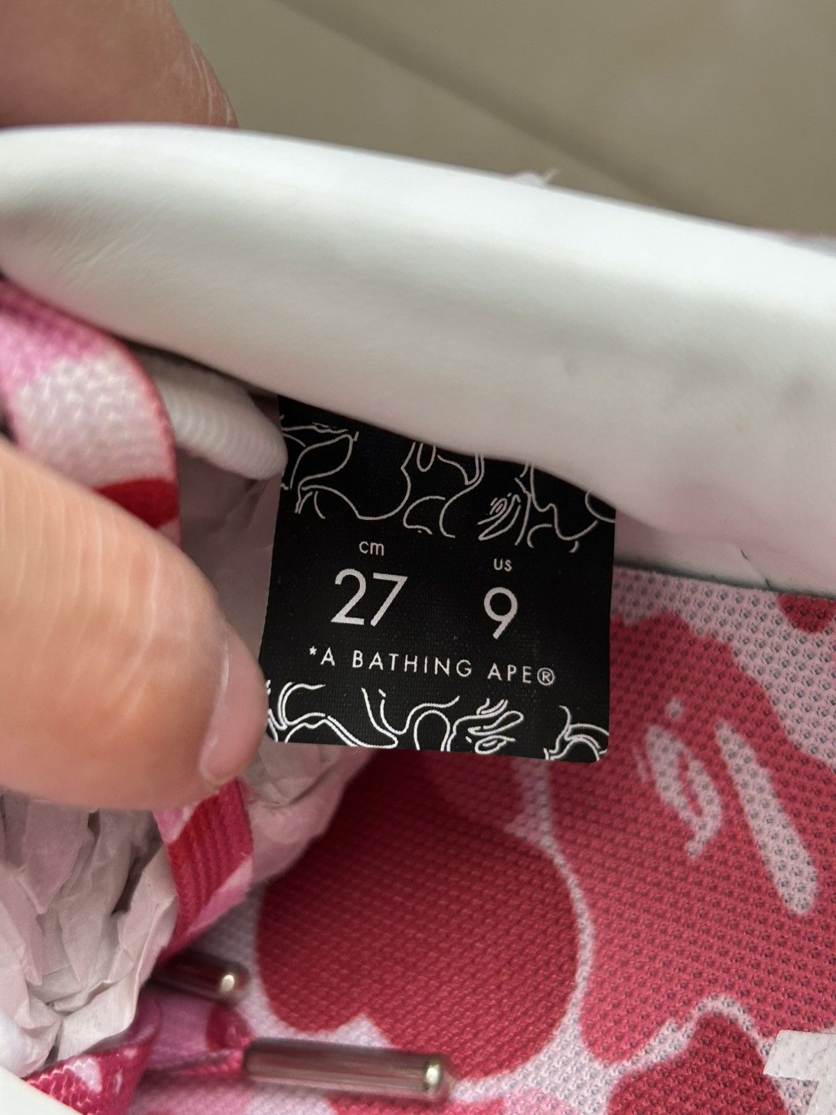 Bape Bape Sta Pink Camo Shoe 2021 Size US 9 / EU 42 - 6 Thumbnail