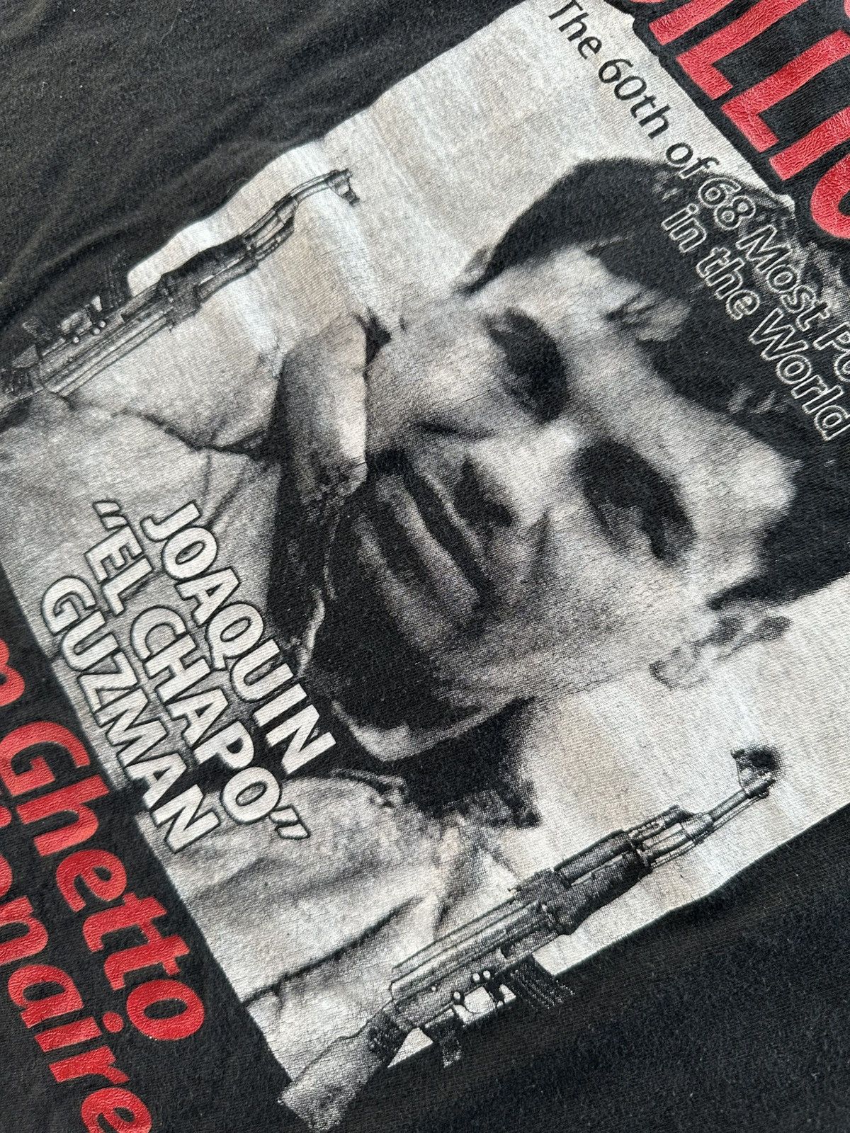 Rap Tees Vintage EL CHAPO Guzman Drug Lord Tees Size US L / EU 52-54 / 3 - 4 Thumbnail