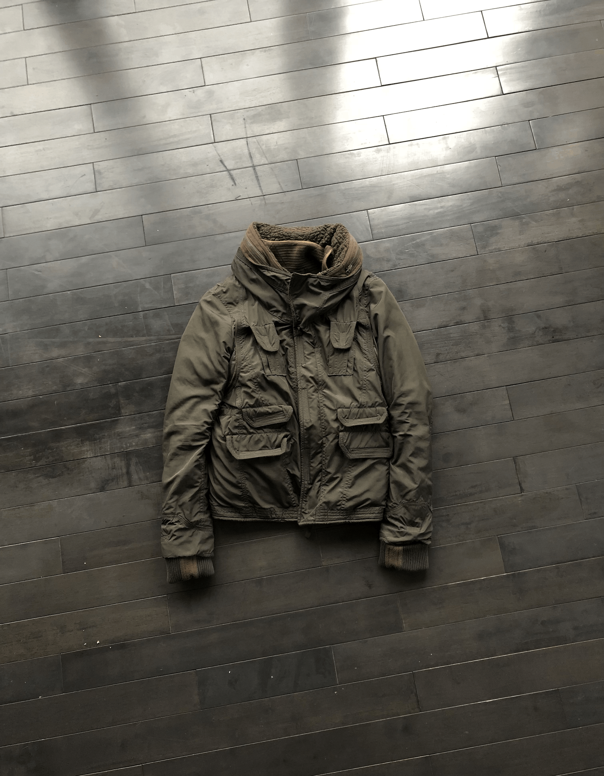 GOA Goa Grey Down Double Zipper Military Surplus Boa Jacket Size US S / EU 44-46 / 1 - 1 Thumbnail