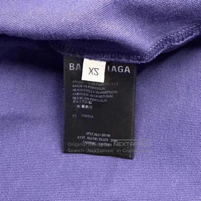 Balenciaga Balenciaga Dark Blue Short Sleeve Top. Size US XS / EU 42 / 0 - 6 Thumbnail