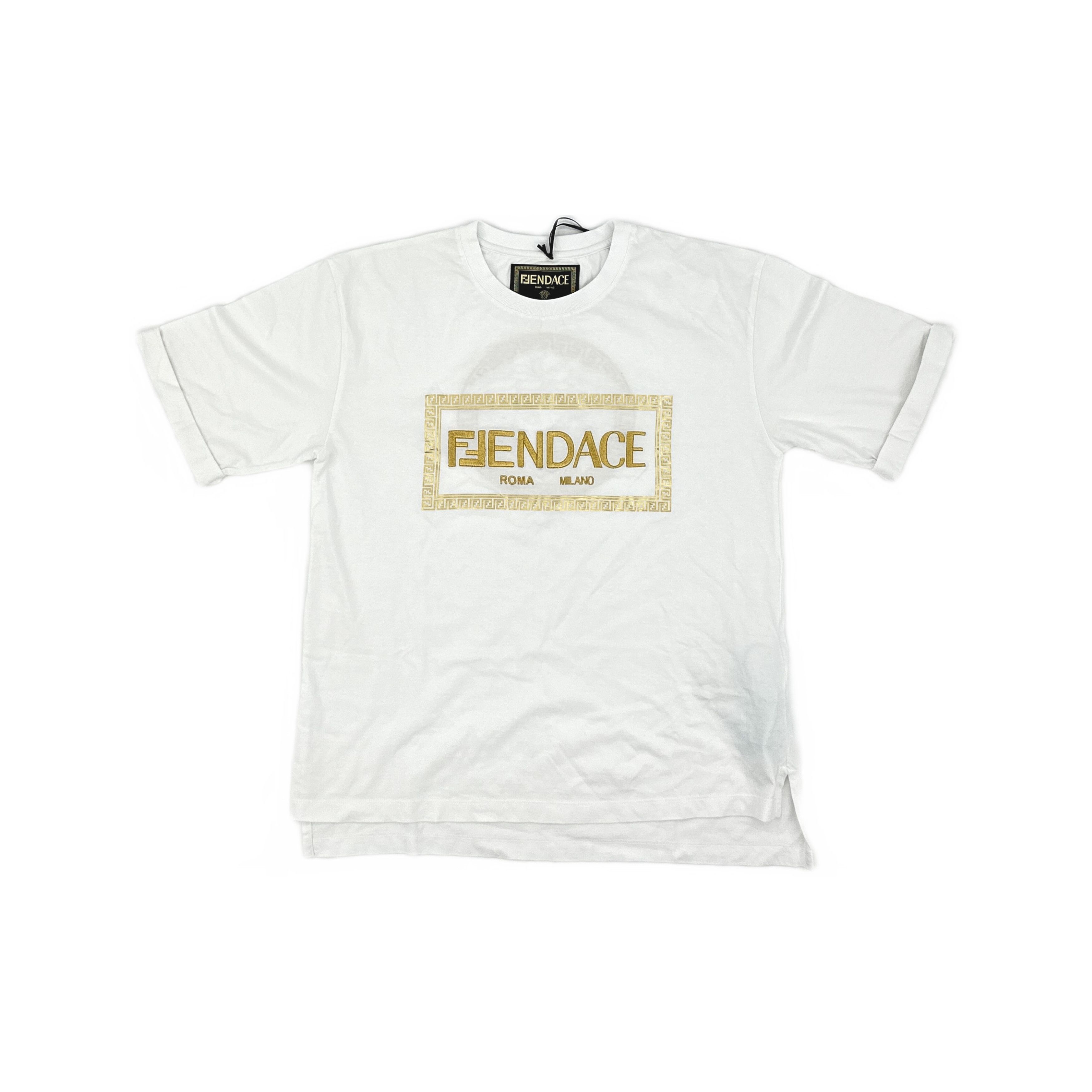 Fendi Fendi x Versace Fendace Logo T-Shirt Size M Size M / US 6-8 / IT 42-44 - 1 Thumbnail