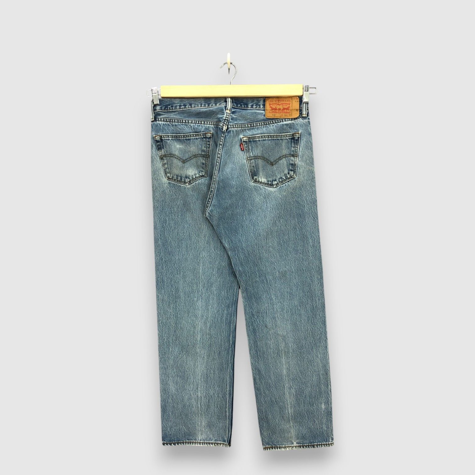 Levi's Y2K Levis 501 Distressed Jeans Levi's Faded Stonewash Denim Size US 34 / EU 50 - 2 Thumbnail