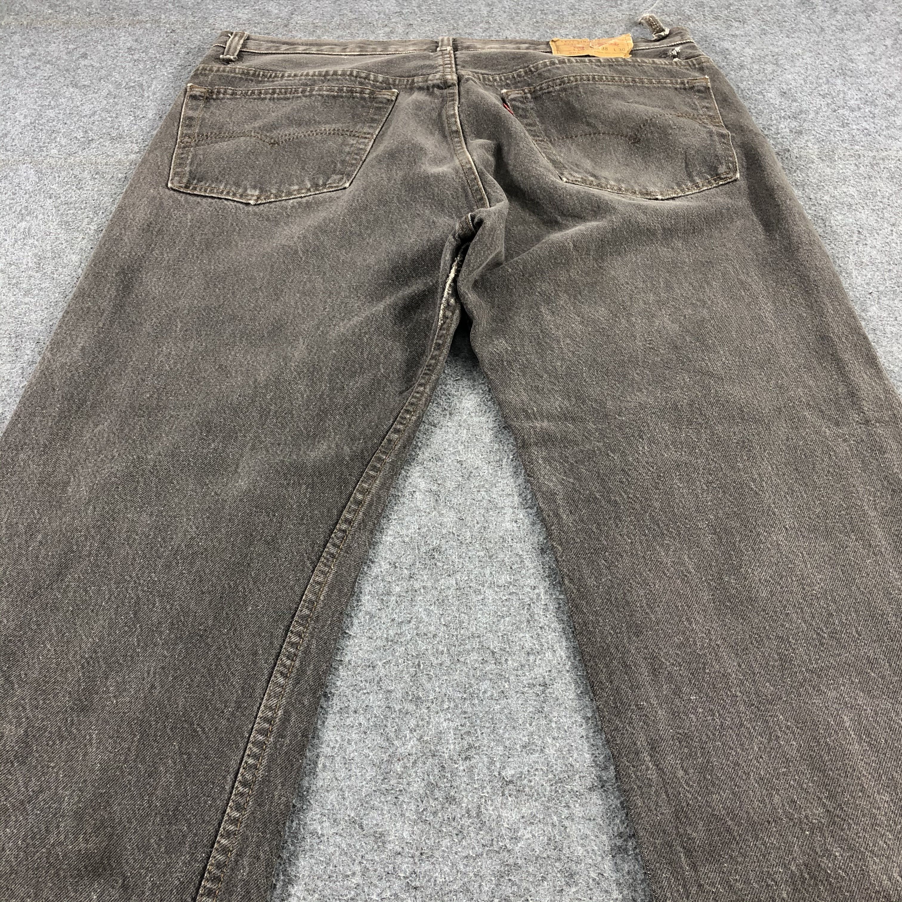 Levi's 90s Vintage Distress Levis 501 Jeans-JM1643 Size US 38 / EU 54 - 4 Thumbnail