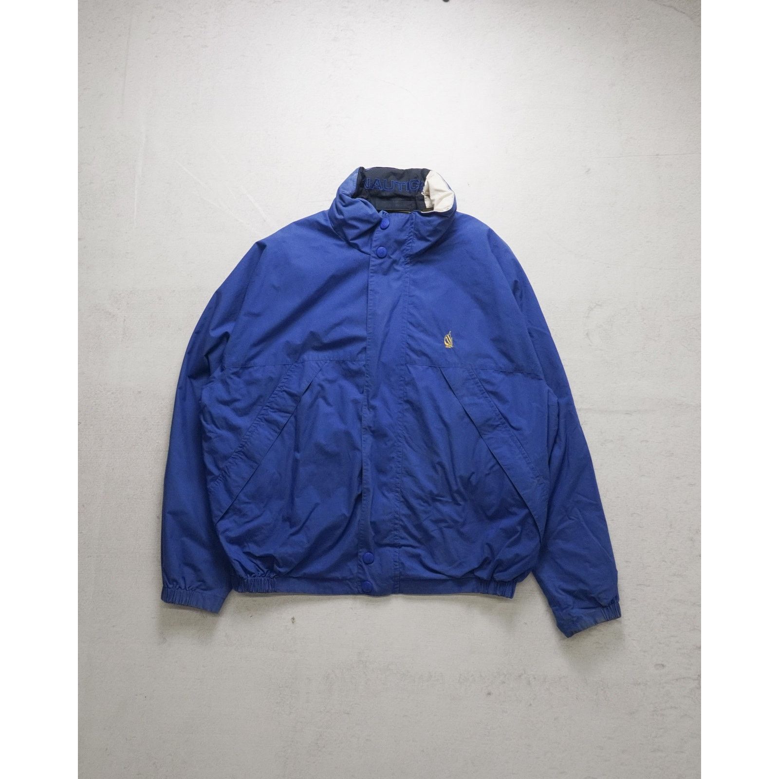 Nautica Vintage 90s Nautica Blue Lightweight Jacket - Men's XL Size US XL / EU 56 / 4 - 1 Thumbnail
