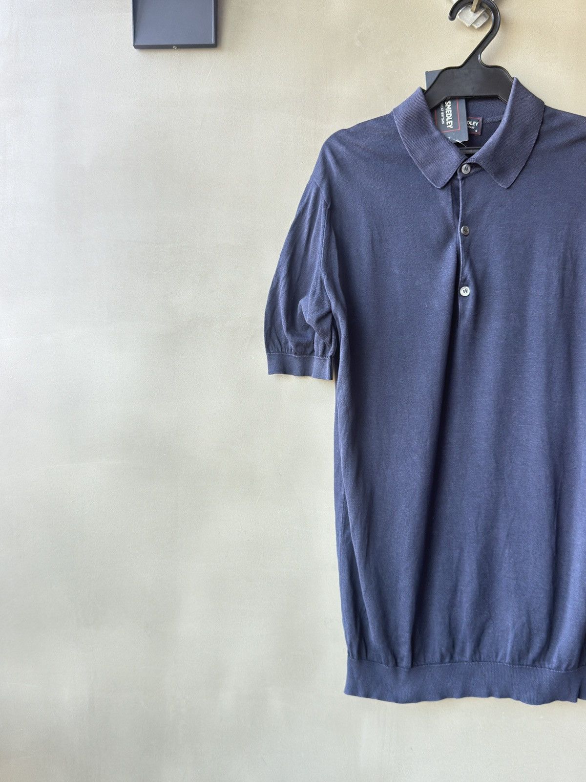 John Smedley John Smedley England Made Sea Island Cotton Mens Polo Shirt Size US S / EU 44-46 / 1 - 5 Thumbnail