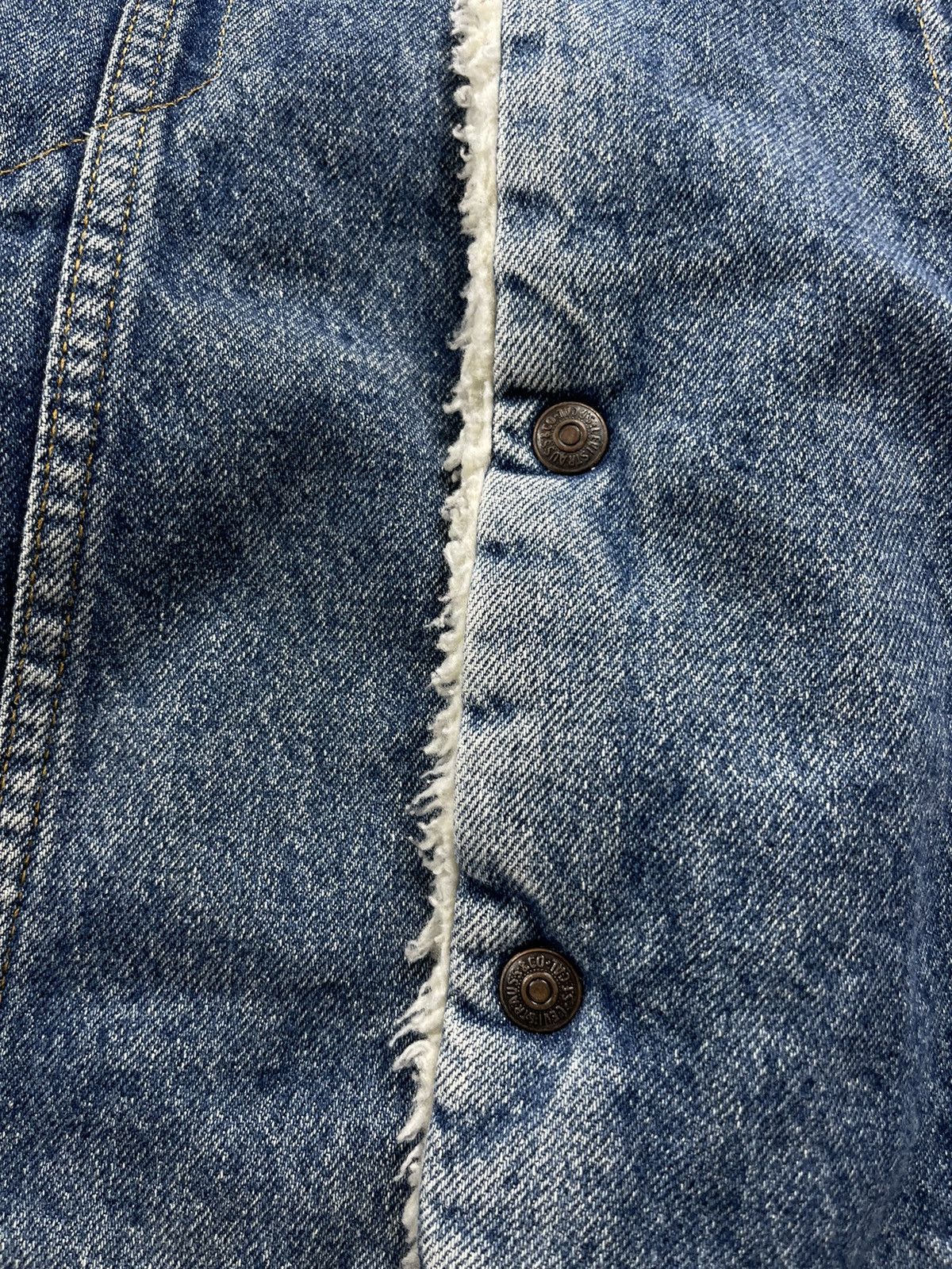 Levi's Levi’s Vintage USA Made Sherpa Trucker Denim Jacket Blue Size US L / EU 52-54 / 3 - 7 Thumbnail