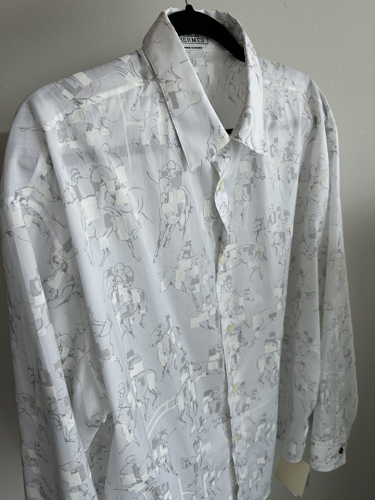Hermes Super Runway Hermes Equestrian Shirt Size US L / EU 52-54 / 3 - 18 Thumbnail