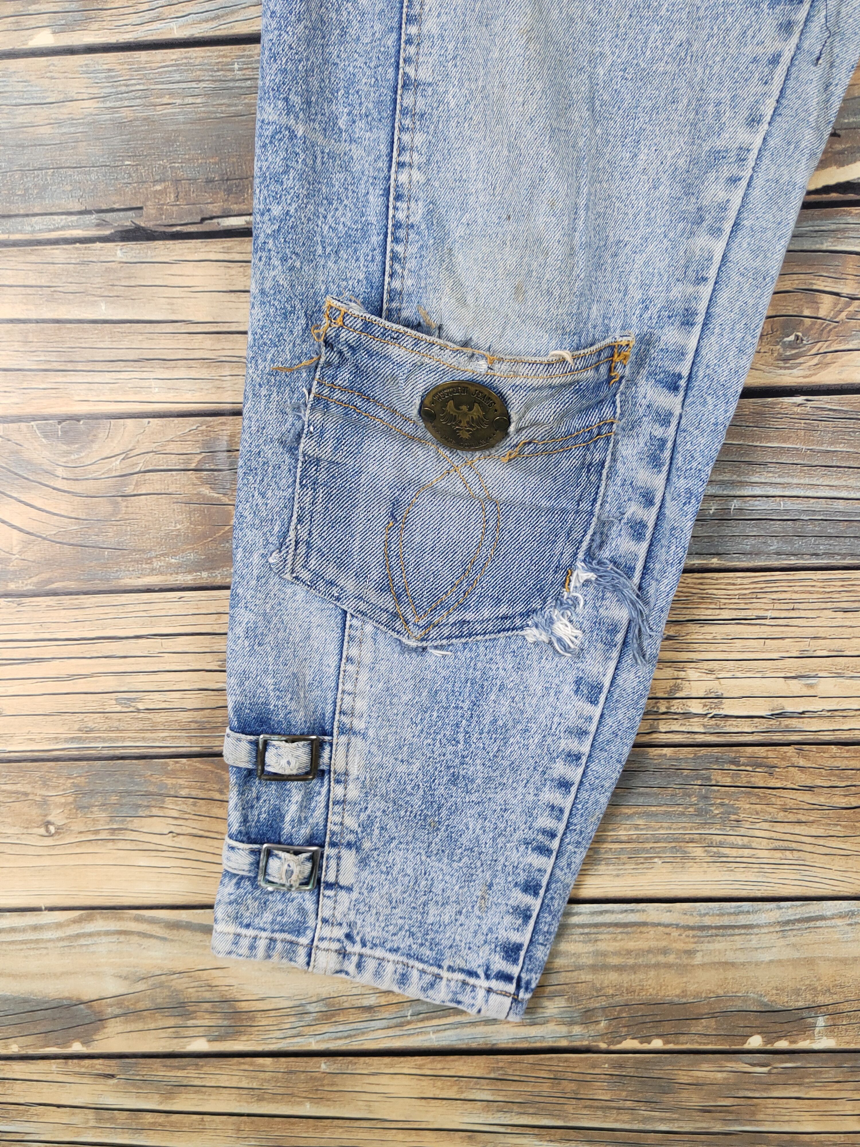 Japanese Brand Japanese Brand Blue Distressed Ripped Jeans #W1707 Size US 28 / EU 44 - 6 Thumbnail