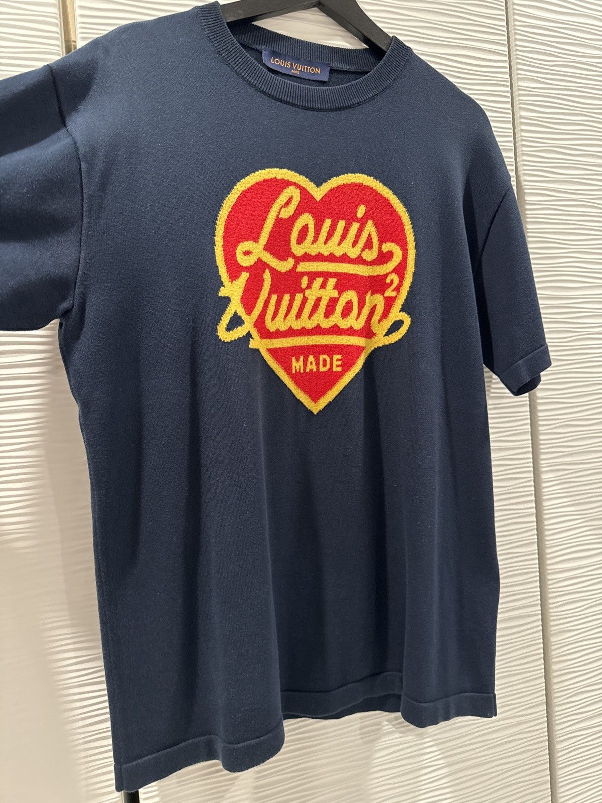 LV x NIGOコラボ Embroidered T-Shirt 関税込 Louis Vuitton × Nigo Louis Vuittonx x Nigo Embroidered