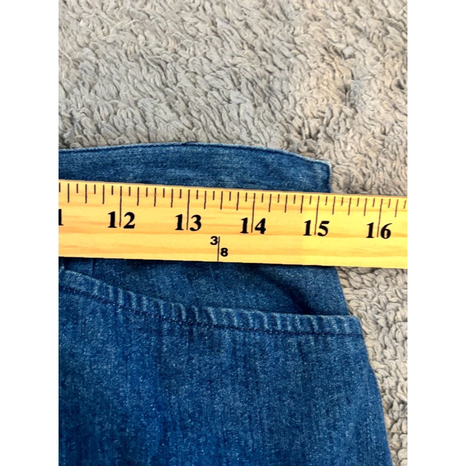 Talbots Talbots Denim Skirt Womens 10 Medium Wash Blue Denim Side Zip Career Casual Skirt Midi Size 32" / US 10 / IT 46 - 3 Thumbnail