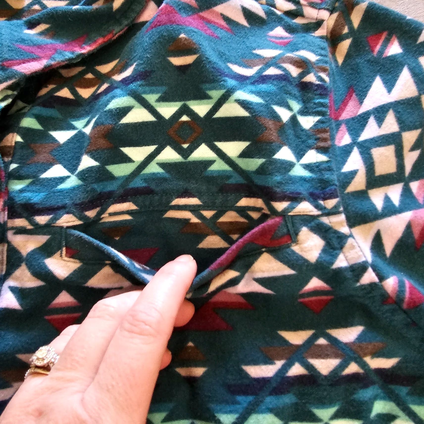 Vintage Cabelas Top Shacket Womens Large Green Teal Flannel Button Southwest Western Shirt Size L / US 10 / IT 46 - 5 Thumbnail