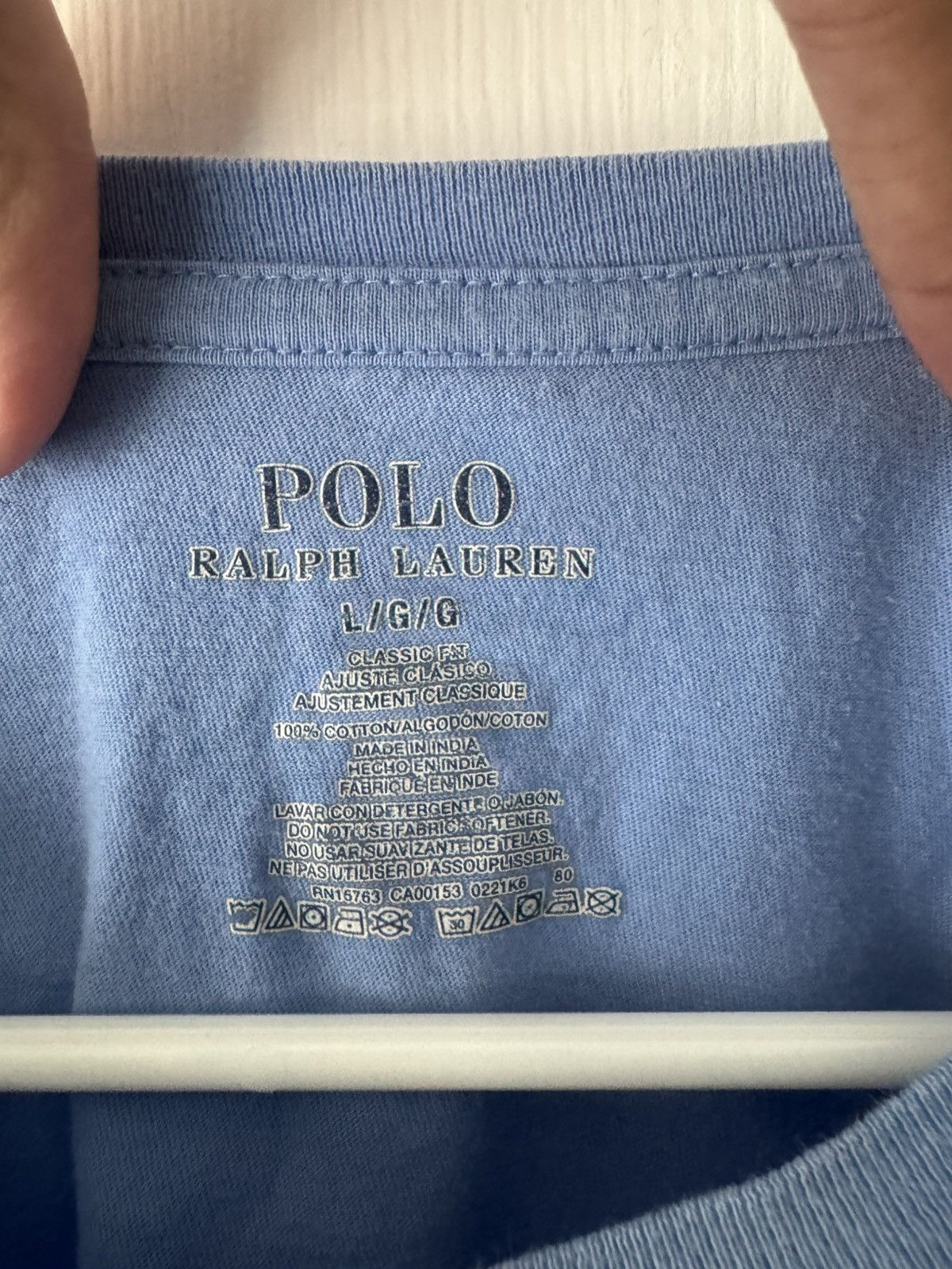 Polo Ralph Lauren Polo Ralph Lauren Light Blue Tee Men’s L 100% Cotton Size US L / EU 52-54 / 3 - 2 Thumbnail