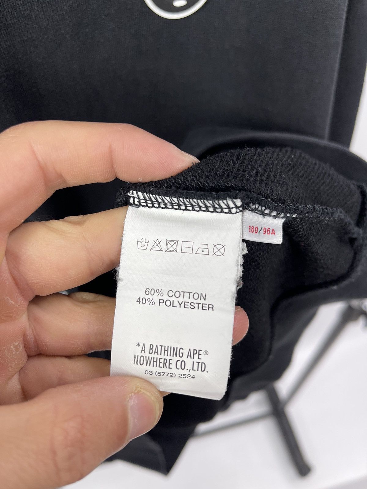 Aape AAPE Bape By Bathing Ape Black Hoodie Logo Pocket Men Size L Size US L / EU 52-54 / 3 - 7 Thumbnail