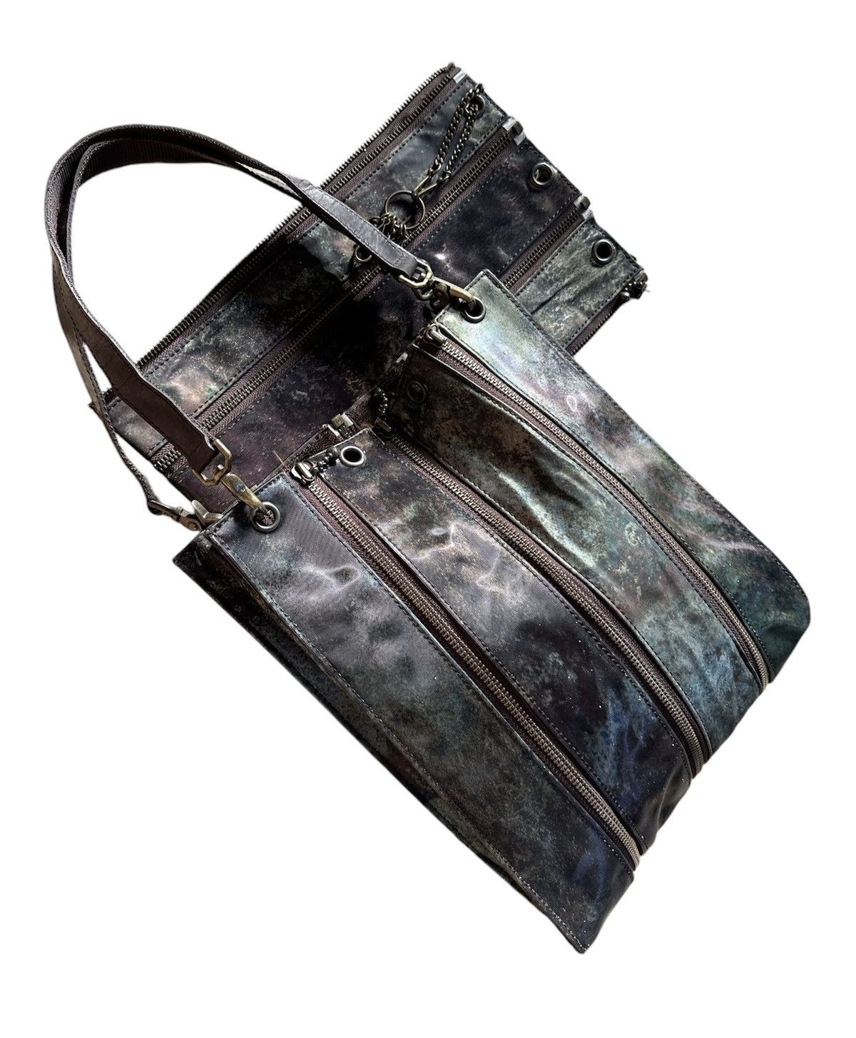 Jean Paul Gaultier Jean Paul Gaultier - FW95 "Cyber" Holographic Multi Zip Bag Size ONE SIZE - 7 Thumbnail