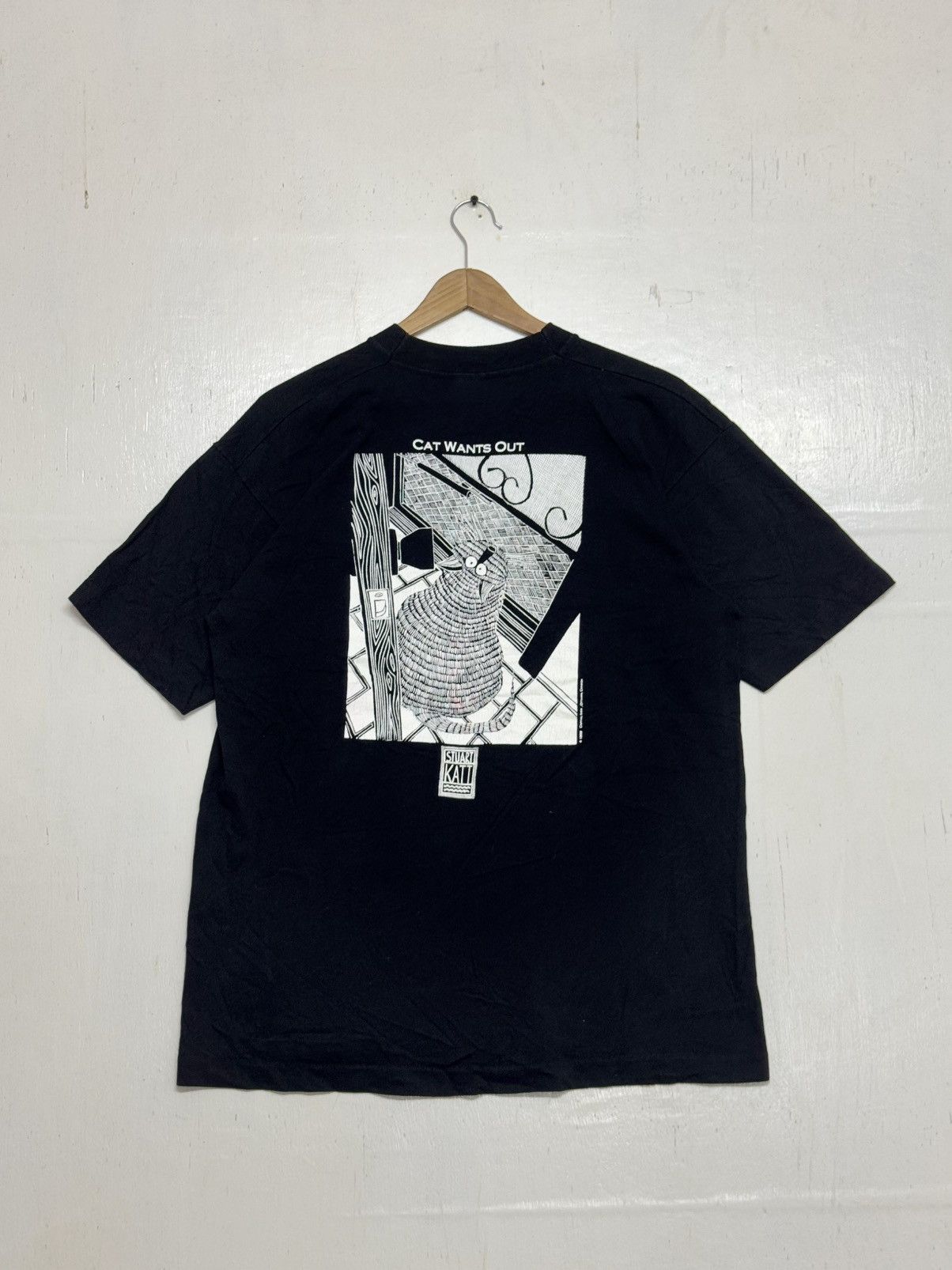 Vintage Vintage Stuart Katt Grapic 90s Size US L / EU 52-54 / 3 - 4 Thumbnail
