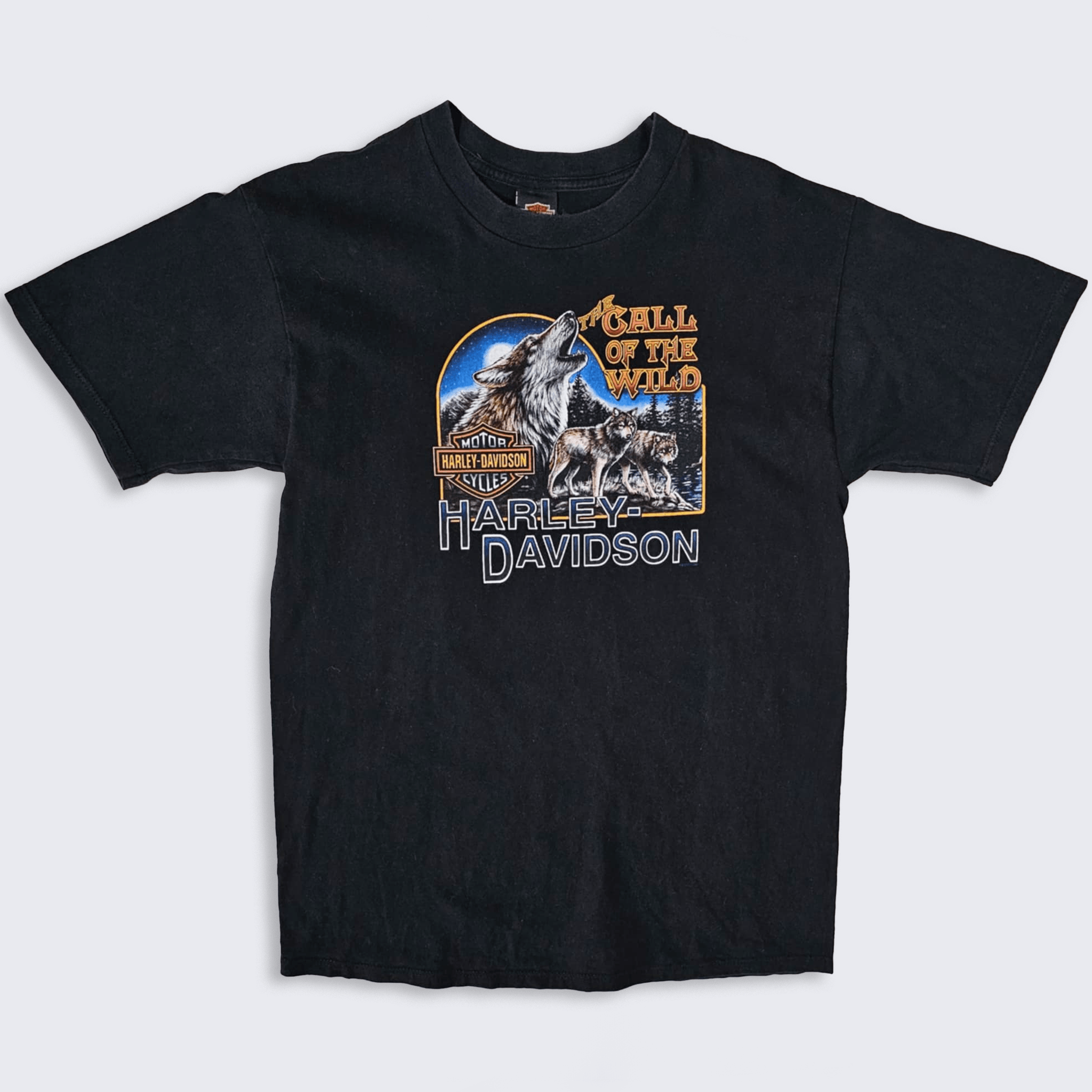 Harley Davidson Harley Davidson Vintage Call of the Wild Wolves T-Shirt Size US L / EU 52-54 / 3 - 1 Thumbnail