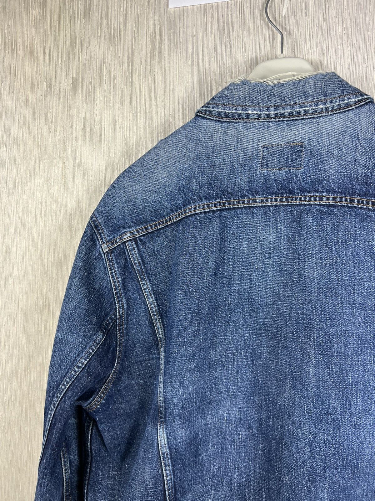 Ralph Lauren Vintage Polo Ralph Lauren thrashed distressed denim jacket Size US XXL / EU 58 / 5 - 19 Thumbnail