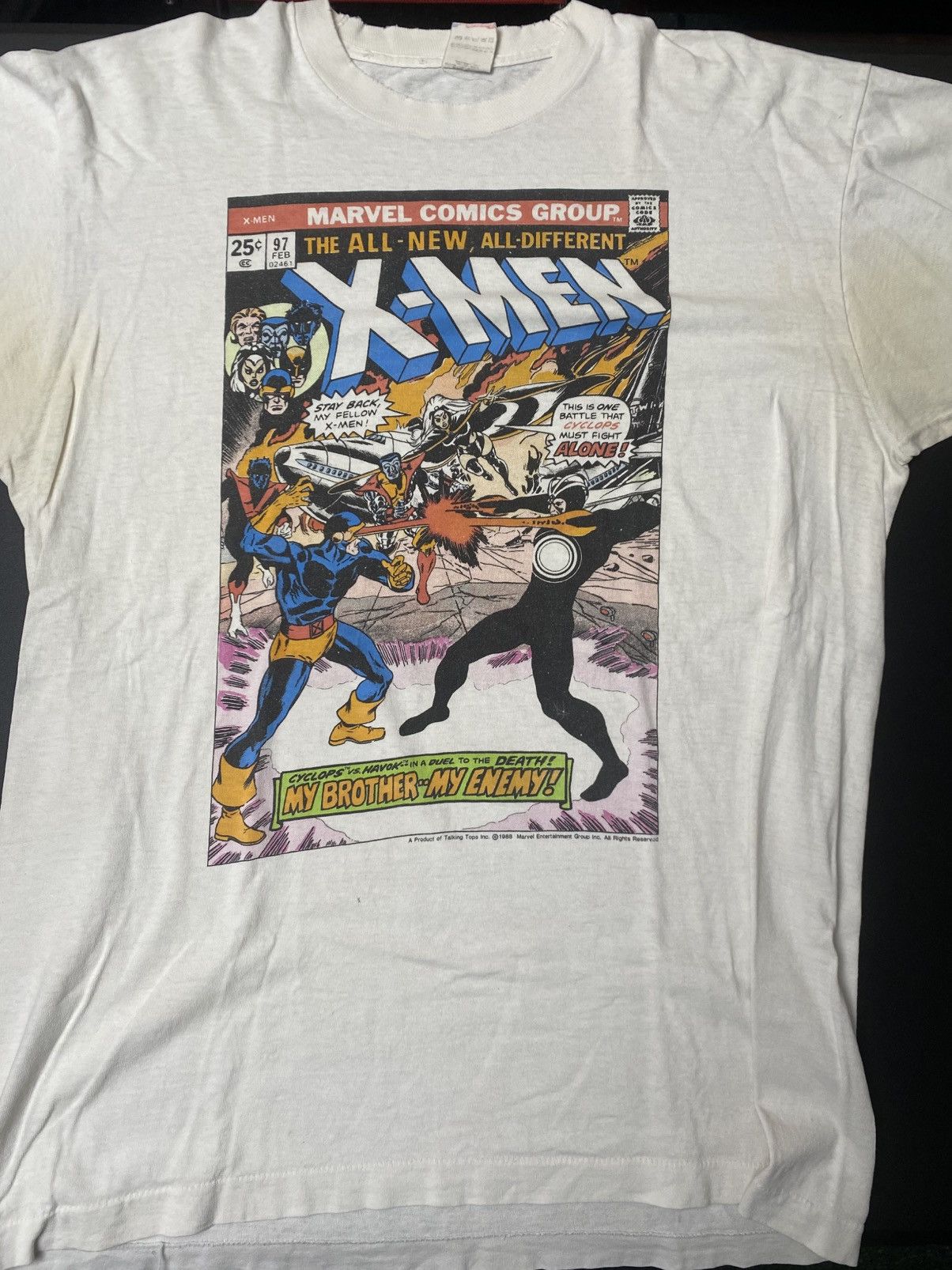 Fruit Of The Loom Vintage X-Men Marvel Comic T-Shirt Size XL Worn Size US XL / EU 56 / 4 - 2 Thumbnail