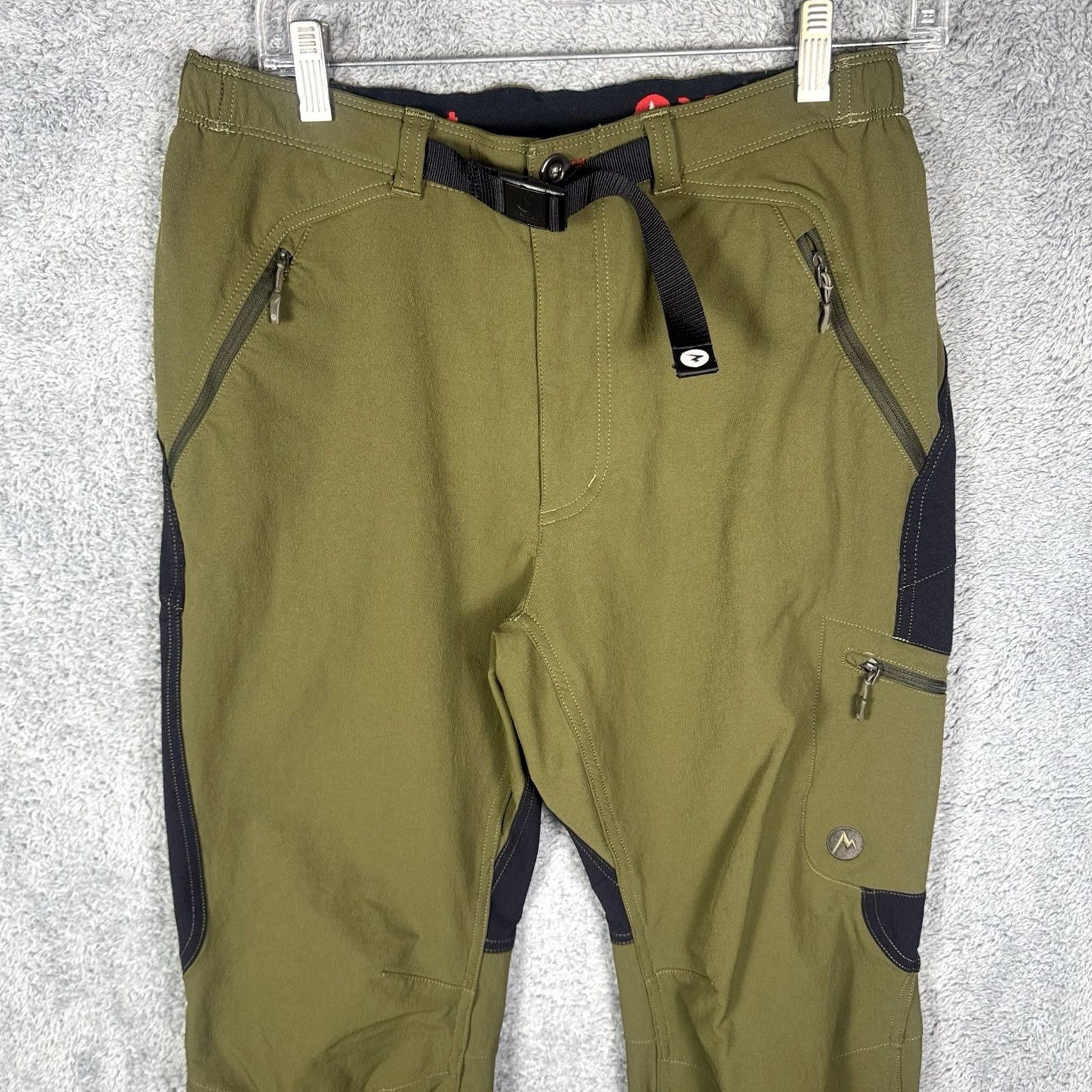 Marmot Marmot Pants Mens L 30x30 Softshell Tech Cargo Belted Olive Highland Performance Size US 33 - 3 Thumbnail